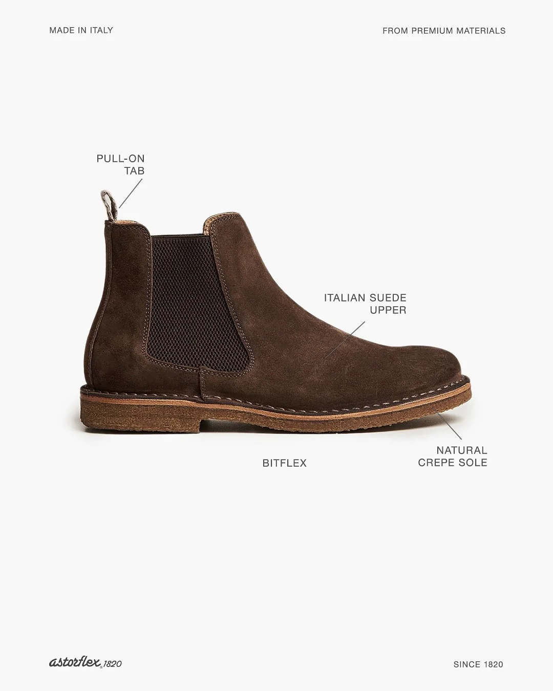 Bitflex Chelsea Boot - Dark Chestnut - Image 3