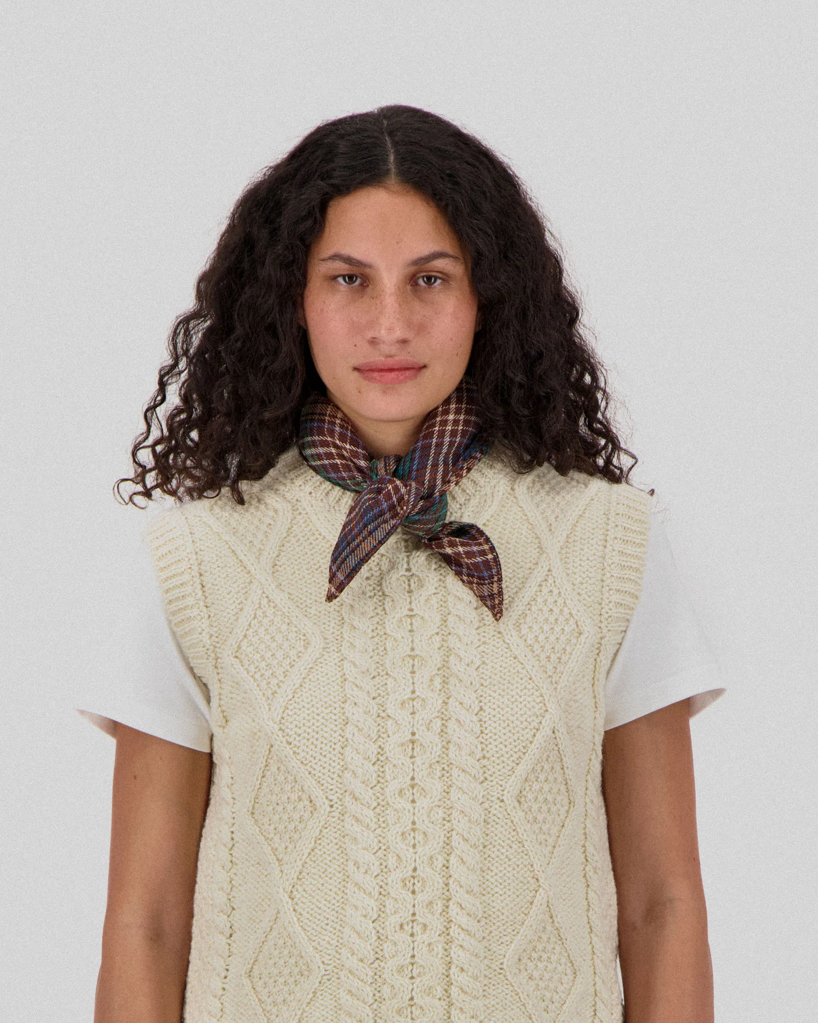 Bandana Lovers - Japanese Twill Check - Brown - Image 2