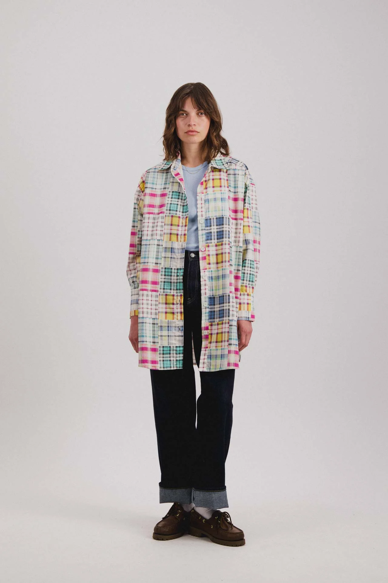 Big Lovely Shirt - Fantasy - Astro Madras Mix (Women) - Image 3