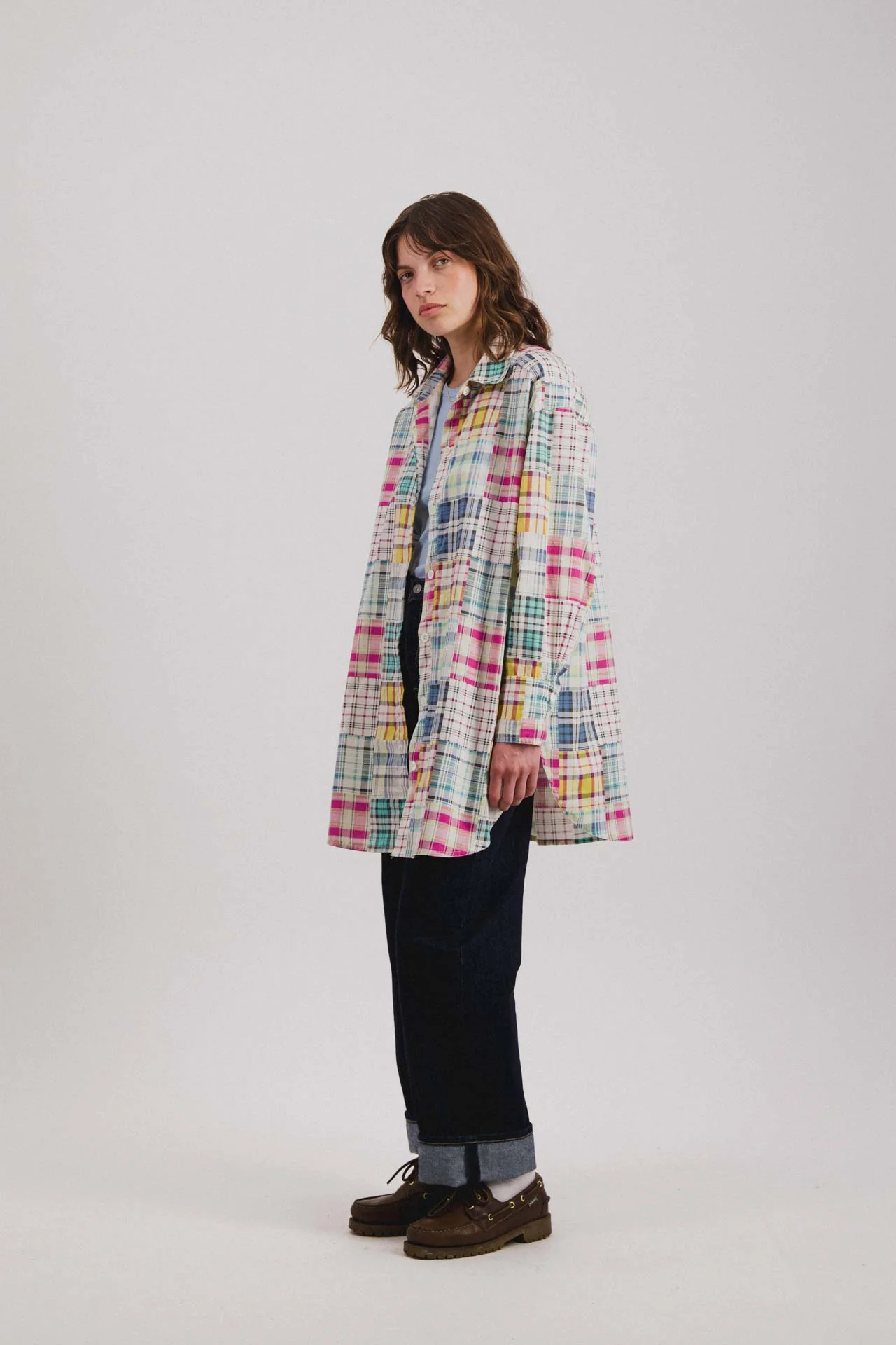 Big Lovely Shirt - Fantasy - Astro Madras Mix (Women) - Image 4