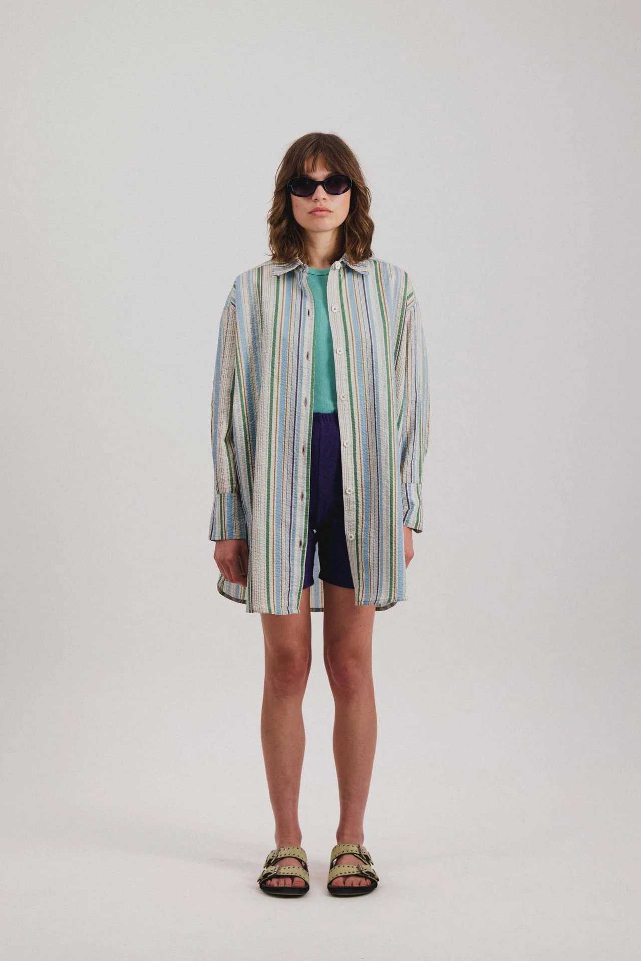 Big Lovely Shirt - Fantasy - Tropical Stripes (Women) - Image 2