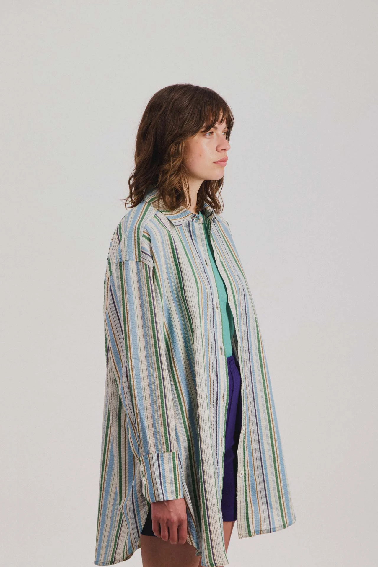 Big Lovely Shirt - Fantasy - Tropical Stripes (Women) - Image 4