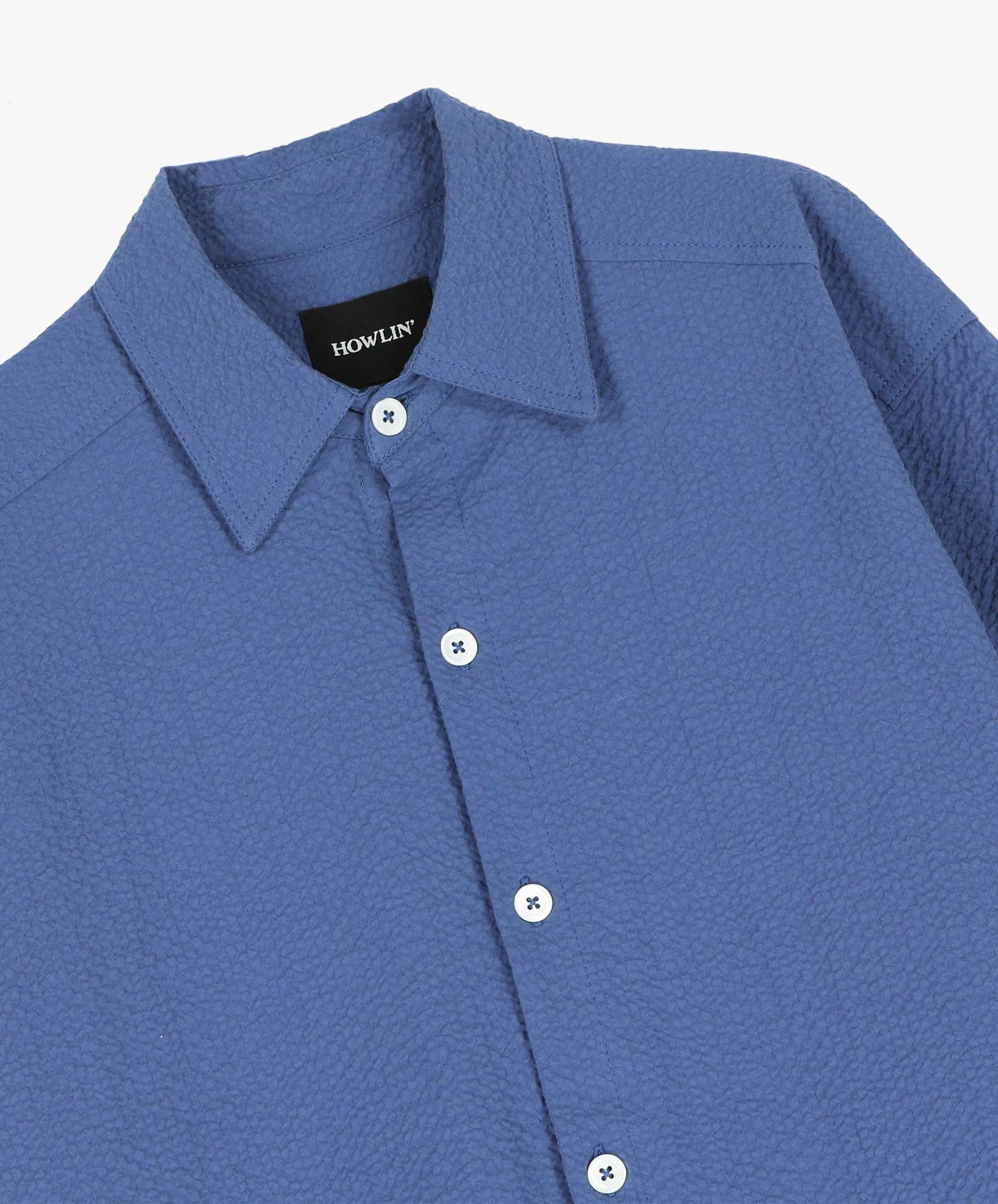 Big Lovely Shirt - Seersucker - Blue (Women) - Image 2