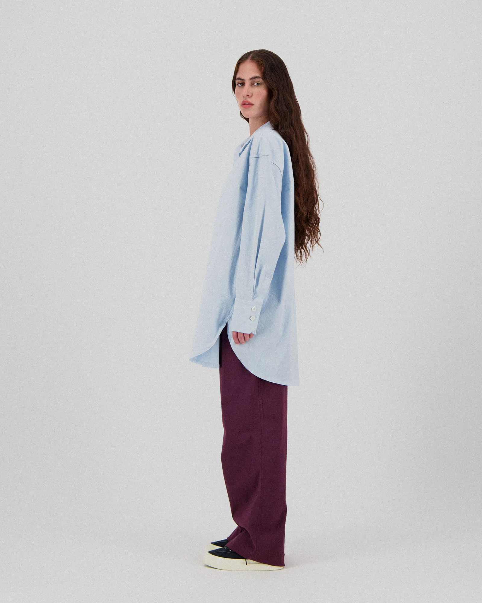 Big Lovely Shirt - Seersucker - Ice Blue (Women) - Image 3