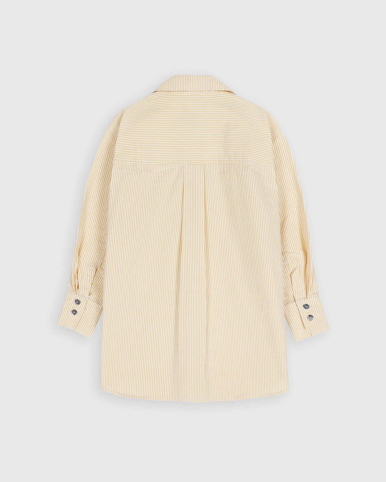 Big Lovely Shirt - Seersucker Stripes - Butter In The Sun (Women) - Image 3