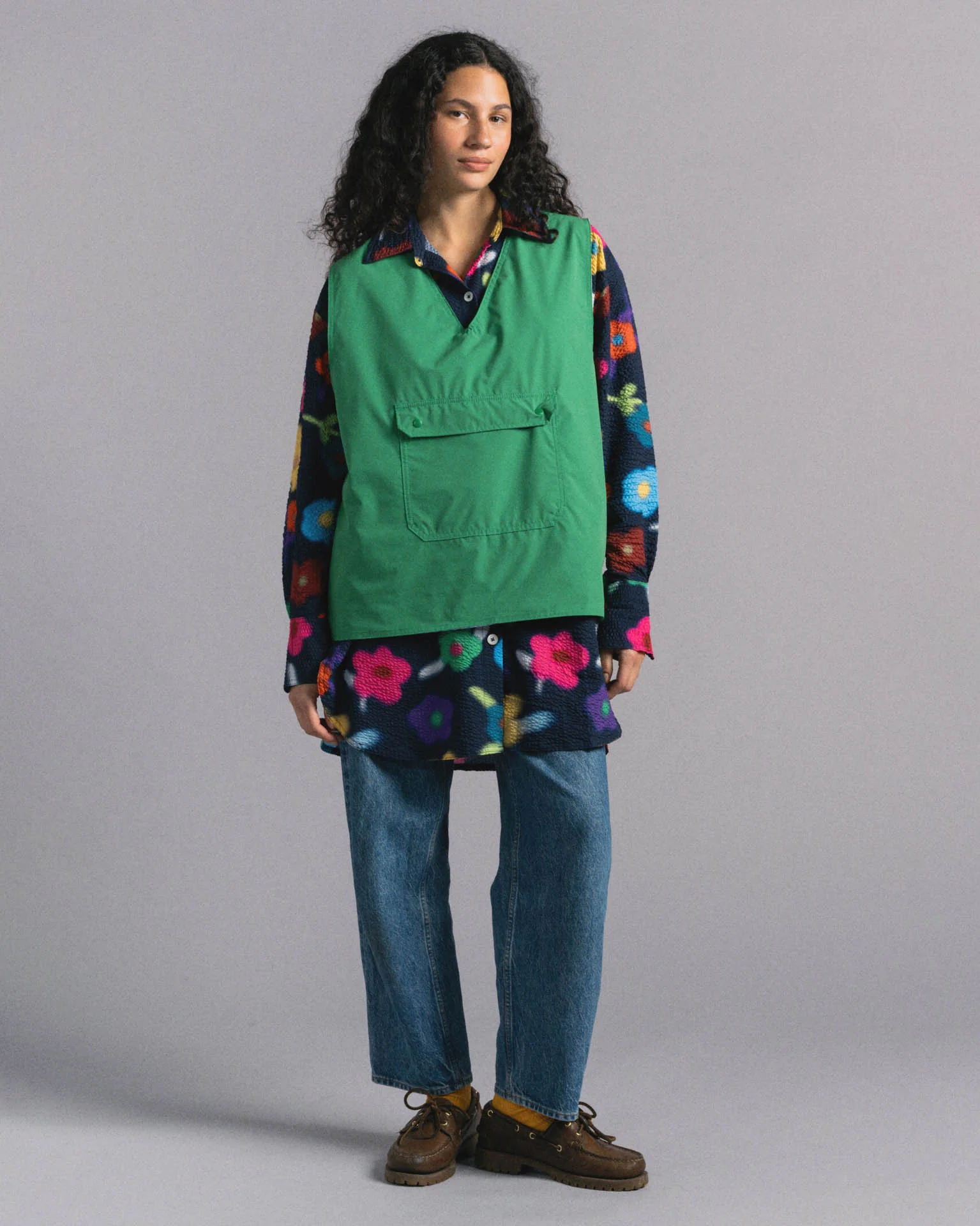 Big Lovely Shirt - Trippy Flowers - Space (Women) - Image 4