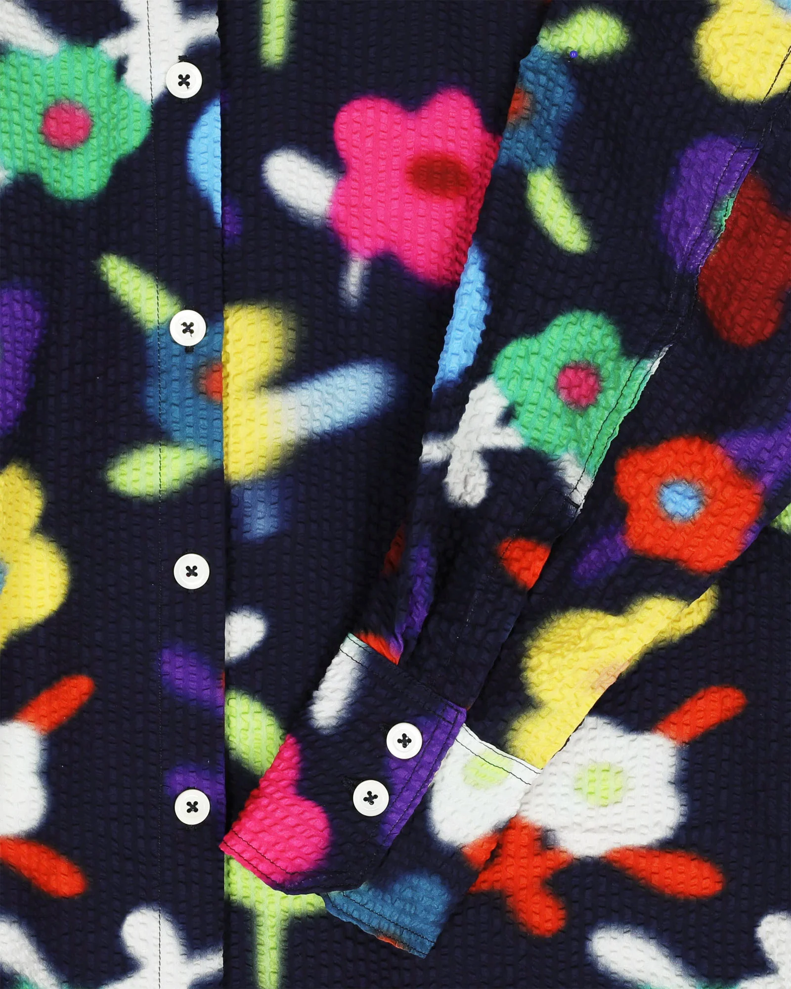 Big Lovely Shirt - Trippy Flowers - Space (Women) - Image 6