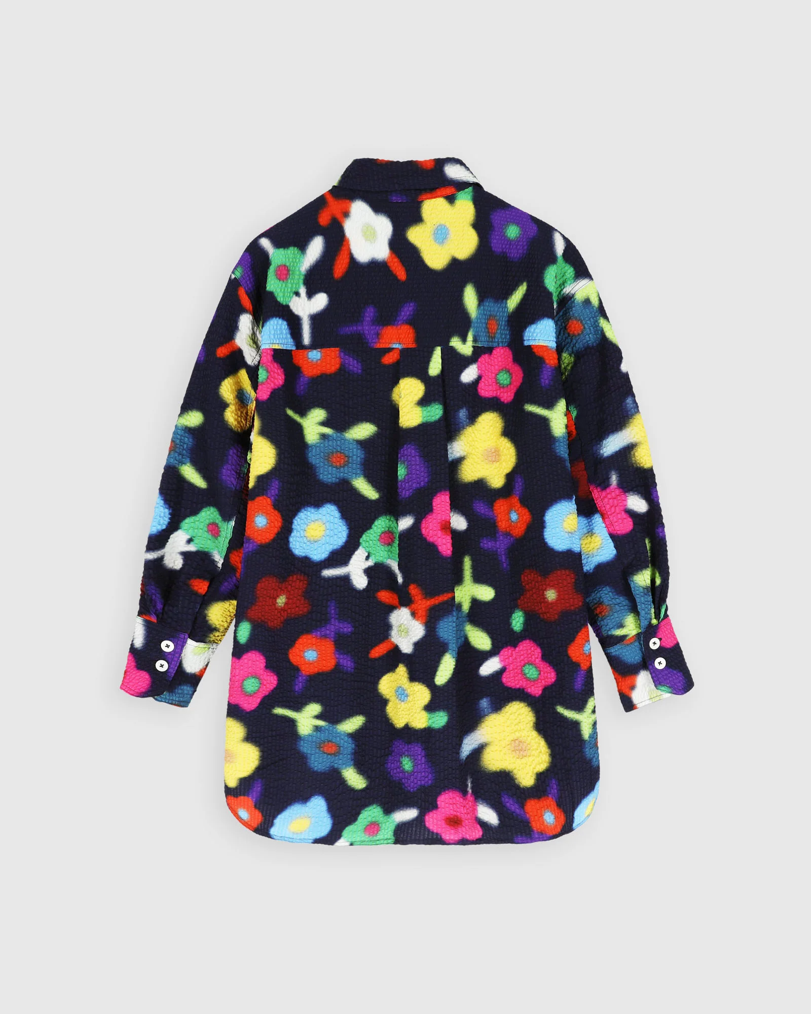 Big Lovely Shirt - Trippy Flowers - Space (Women) - Image 7