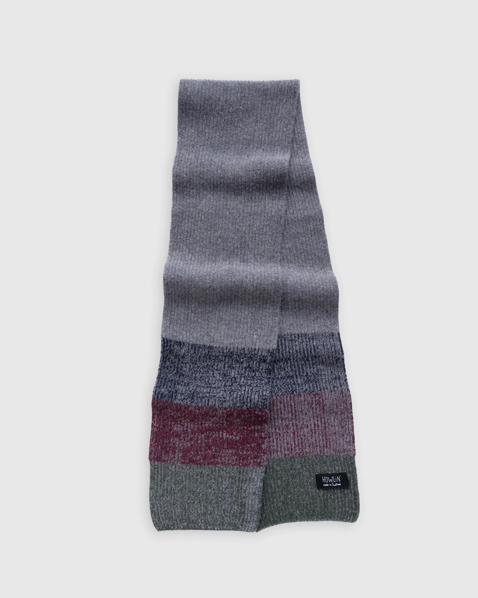 Block Scarf - Grey