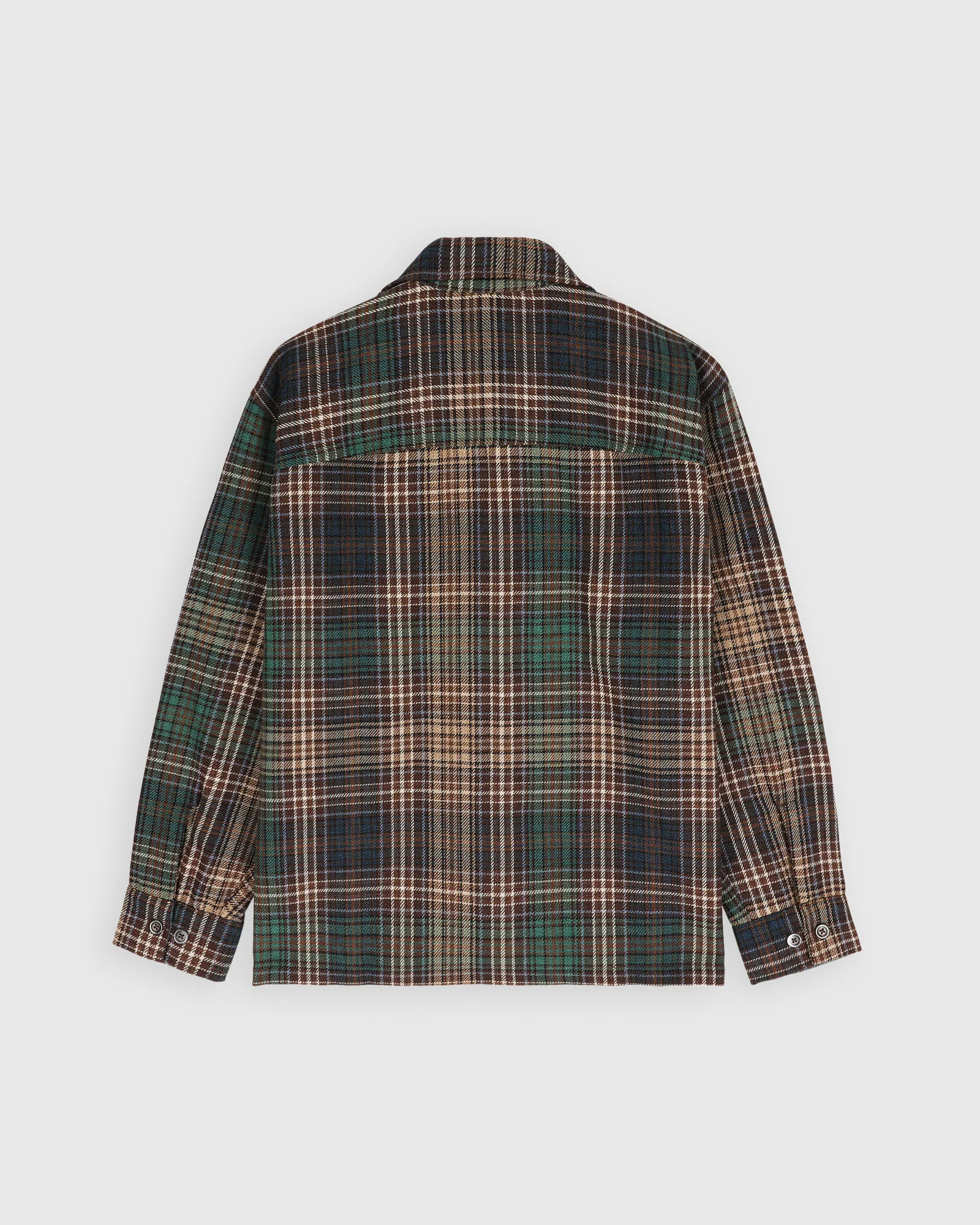 Boxy Freedom Shirt - Japanese Twill Check - Brown - Image 6