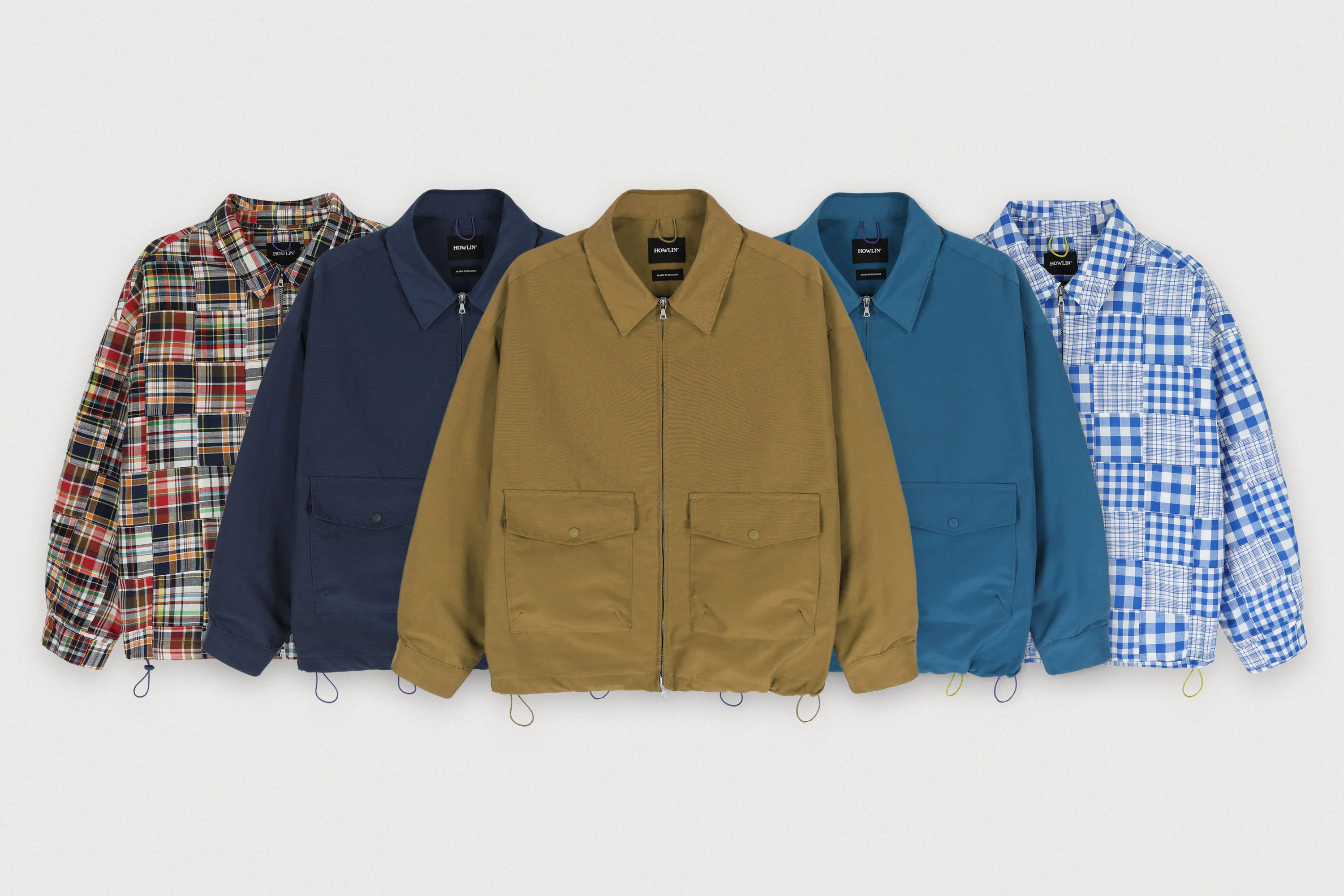 Boxy Swing Jacket - Blue Madras Patchwork - Image 10