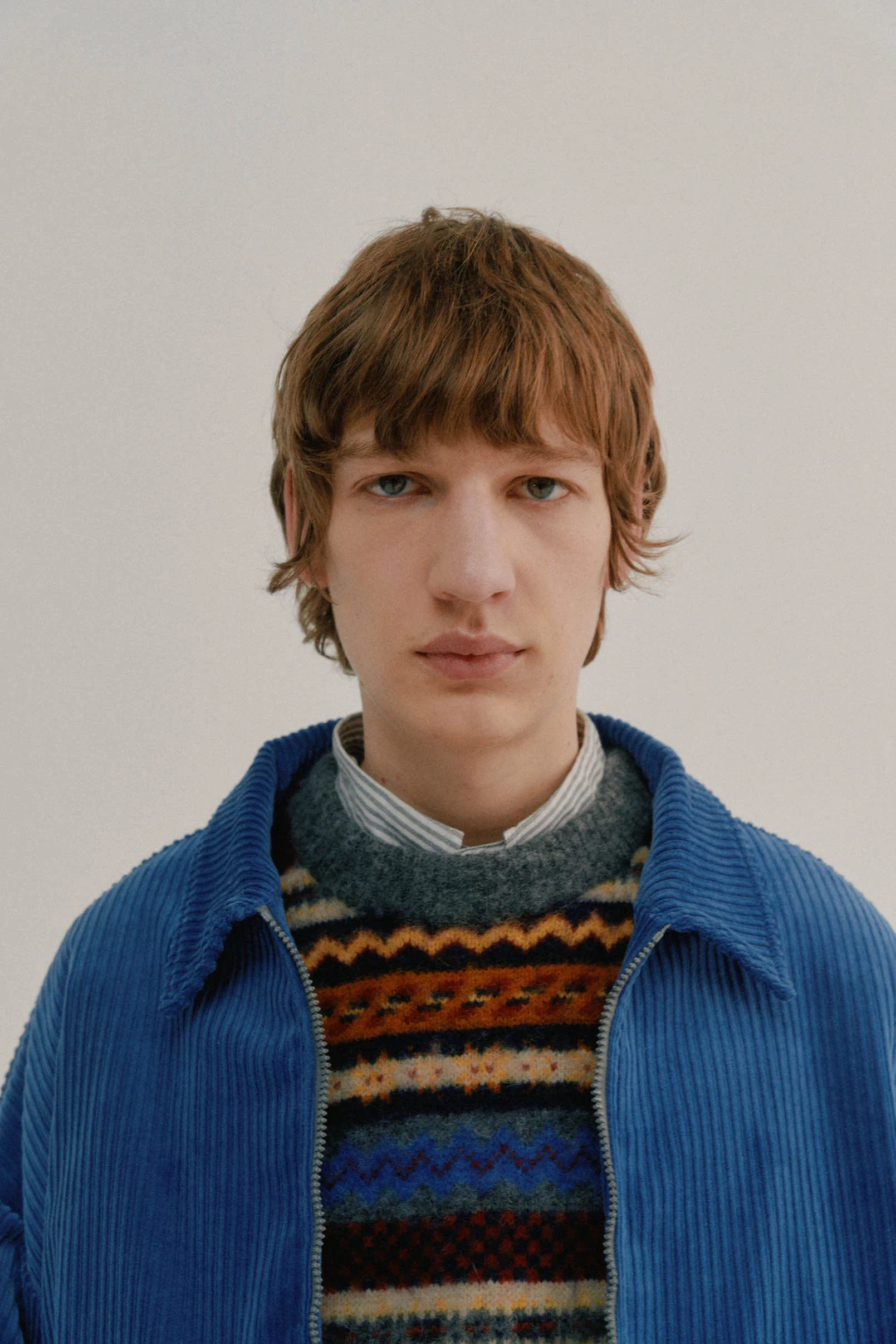 Boxy Swing Jacket - Corduroy Blue - Image 4