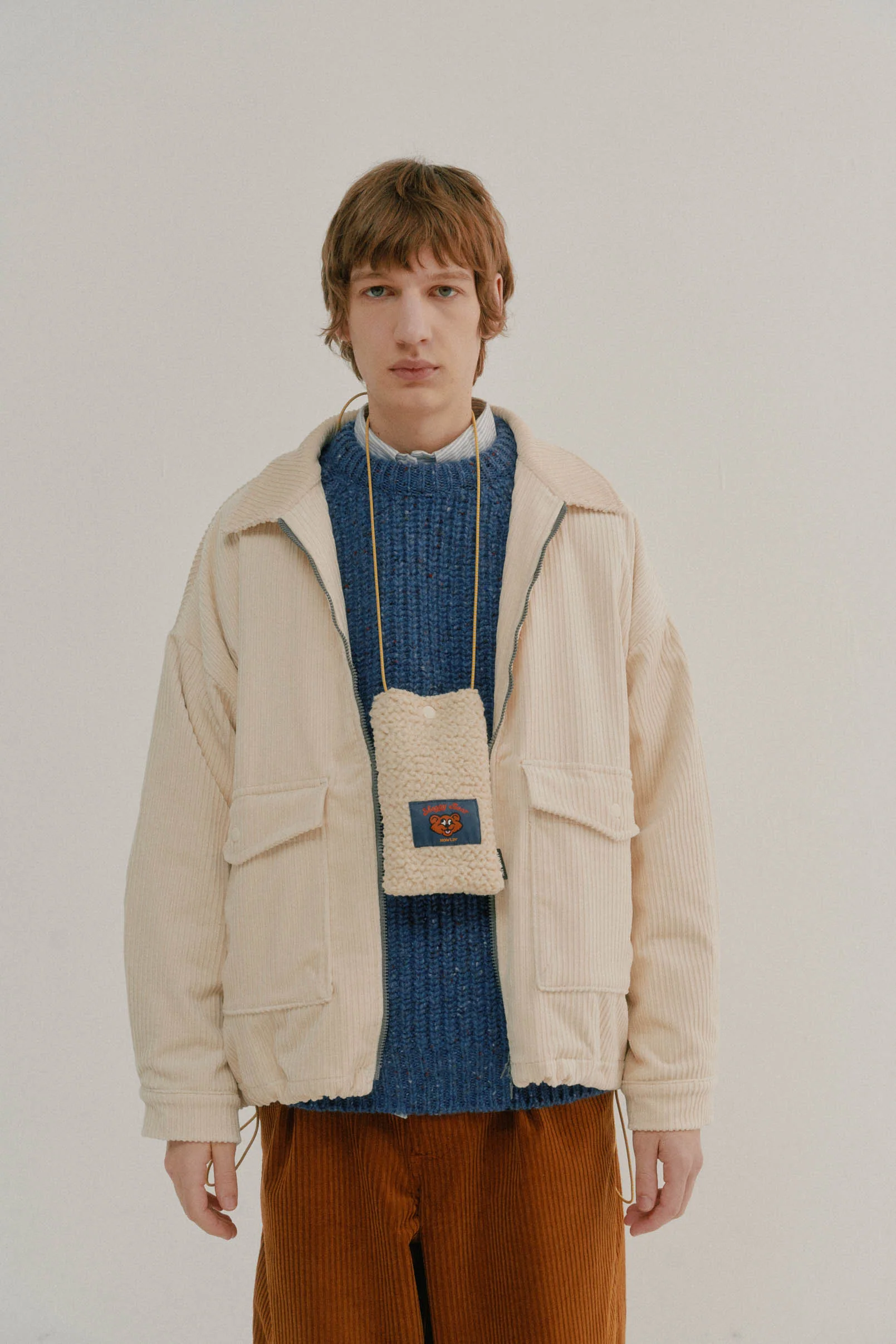 Boxy Swing Jacket - Corduroy Ecru - Image 2