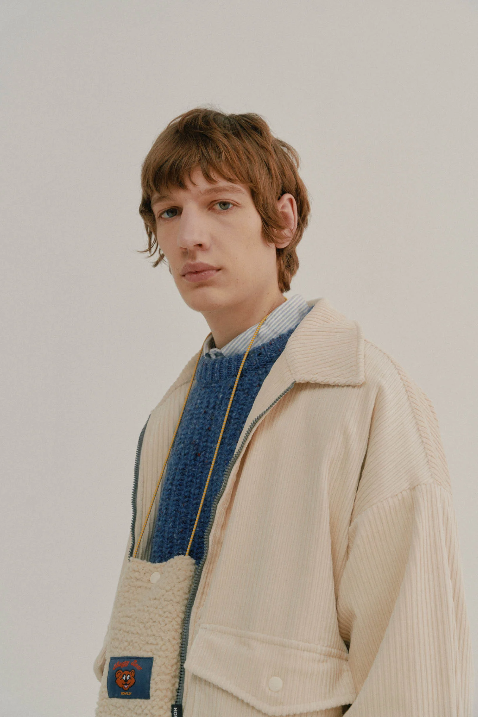 Boxy Swing Jacket - Corduroy Ecru - Image 3