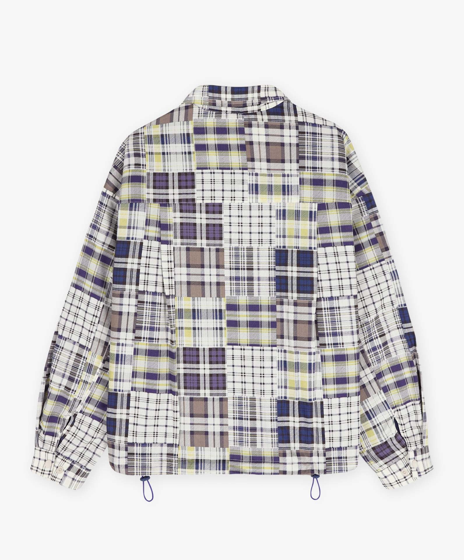 Boxy Swing Jacket - Fantasy - Blue Madras Mix - Image 10
