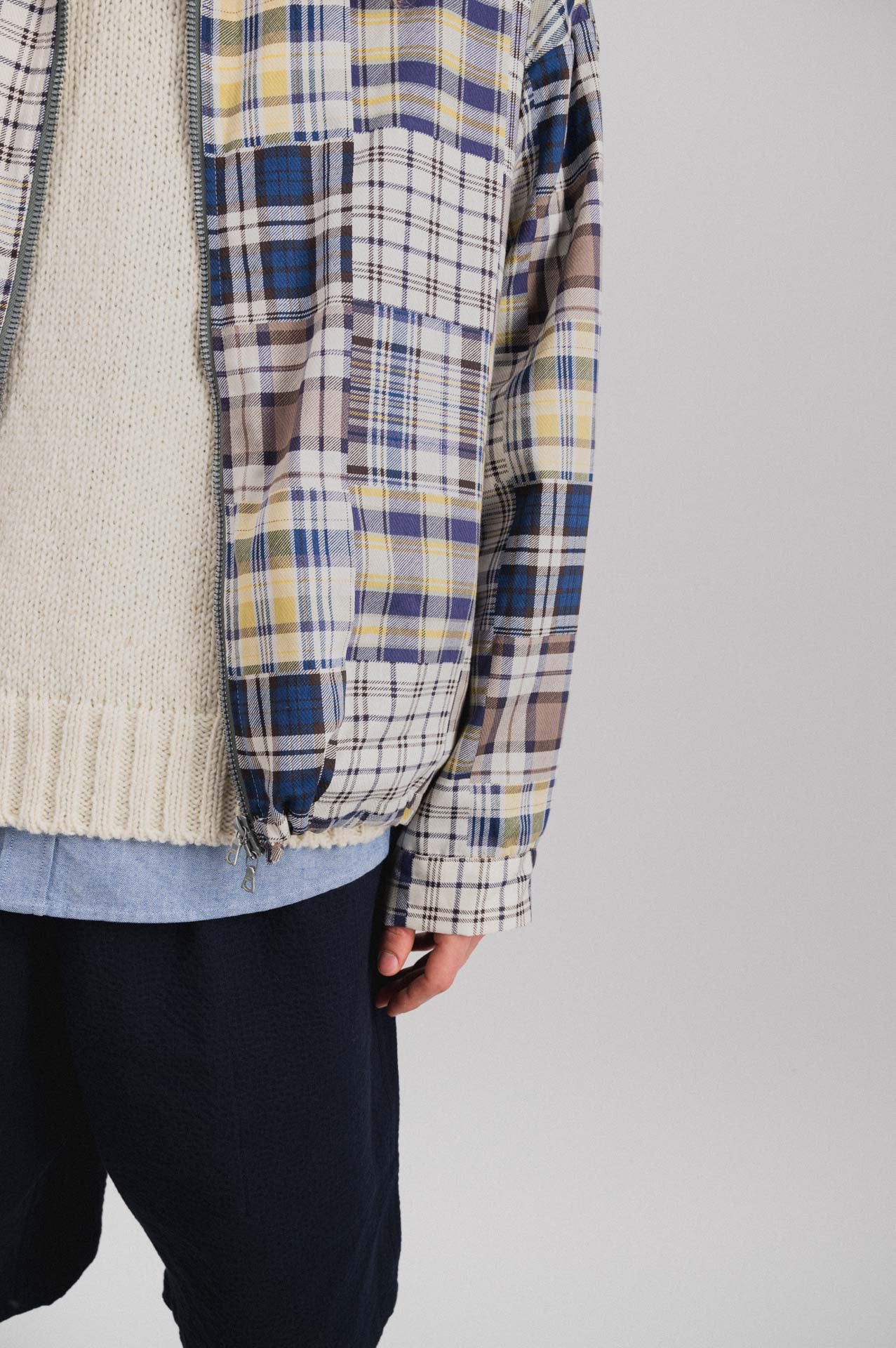 Boxy Swing Jacket - Fantasy - Blue Madras Mix - Image 5