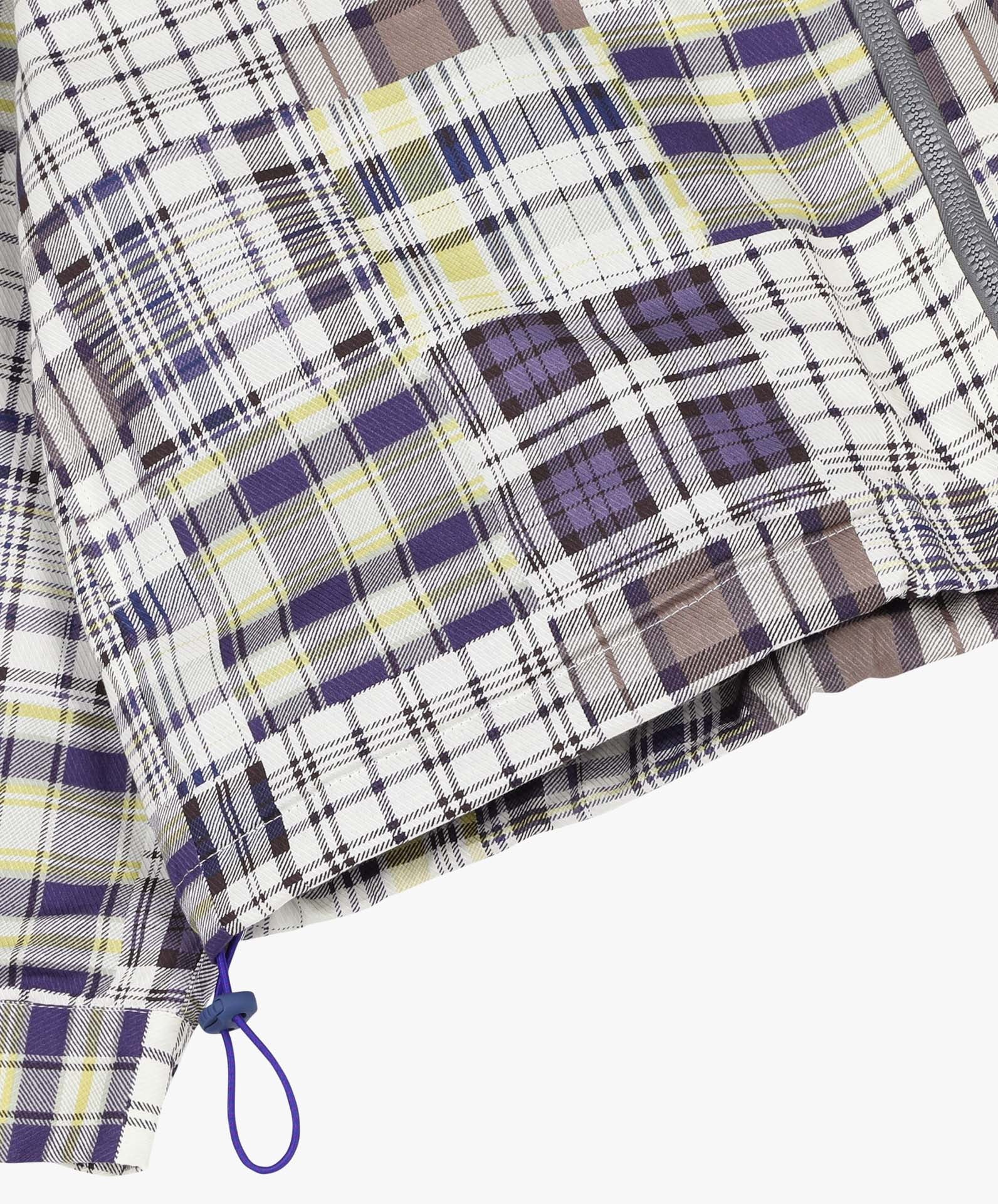 Boxy Swing Jacket - Fantasy - Blue Madras Mix - Image 7