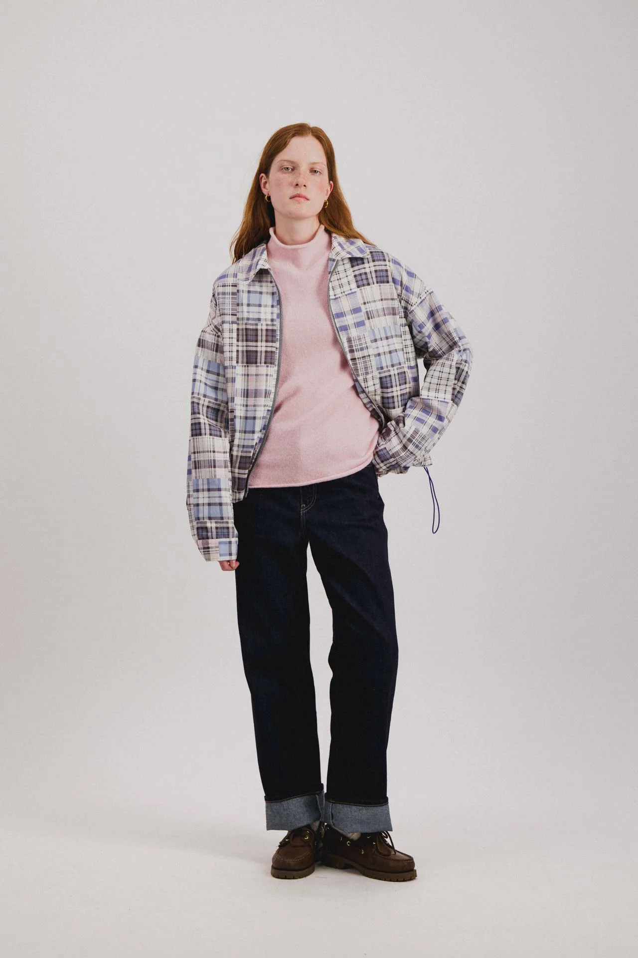 Boxy Swing Jacket For Women - Fantasy - Violet Madras Mix (Women) - Image 3