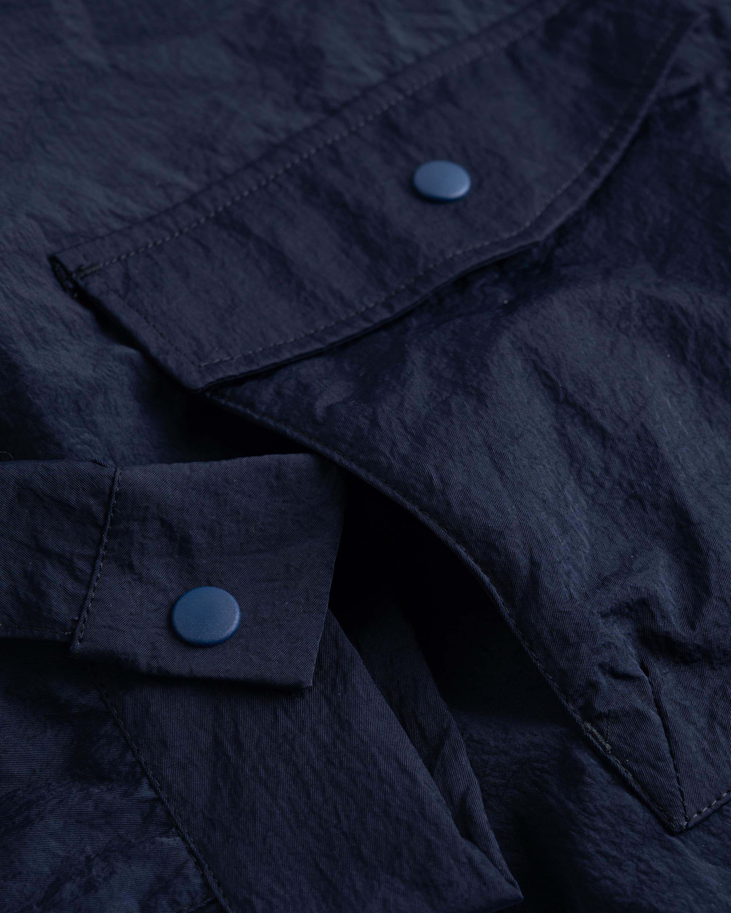 Boxy Swing Jacket - Grungy Japanese Nylon Twill - Deep Navy - Image 4