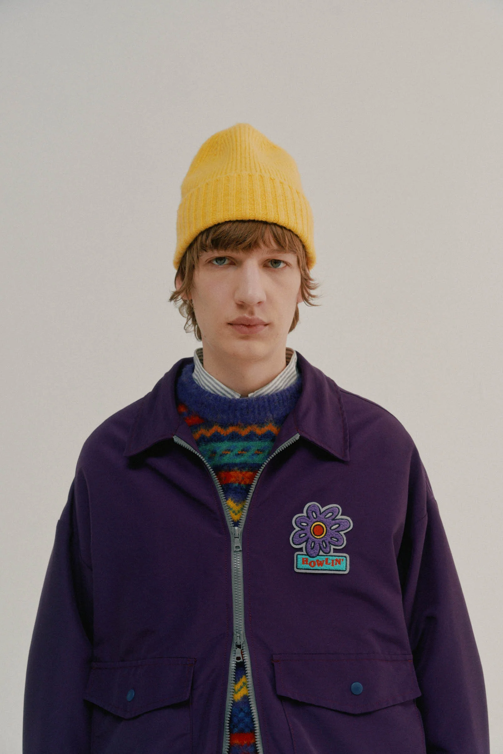 Boxy Swing Jacket - Howlin’ Flower Purple - Image 2