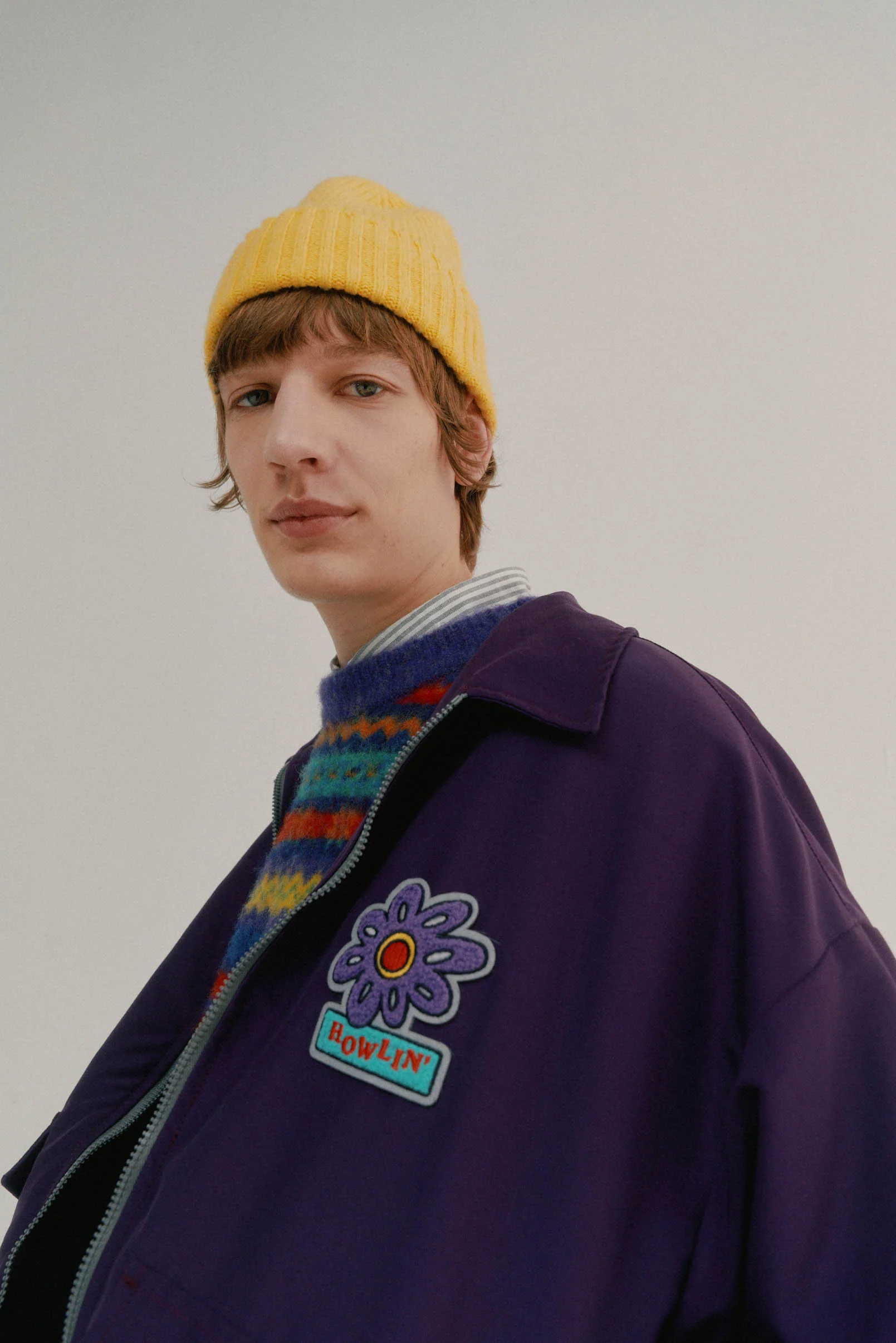 Boxy Swing Jacket - Howlin’ Flower Purple - Image 3