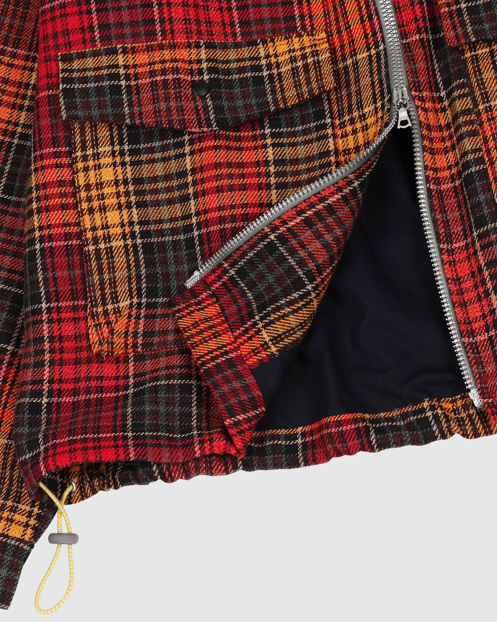 Boxy Swing Jacket - Japanese Twill Check - Spaced Up - Image 5