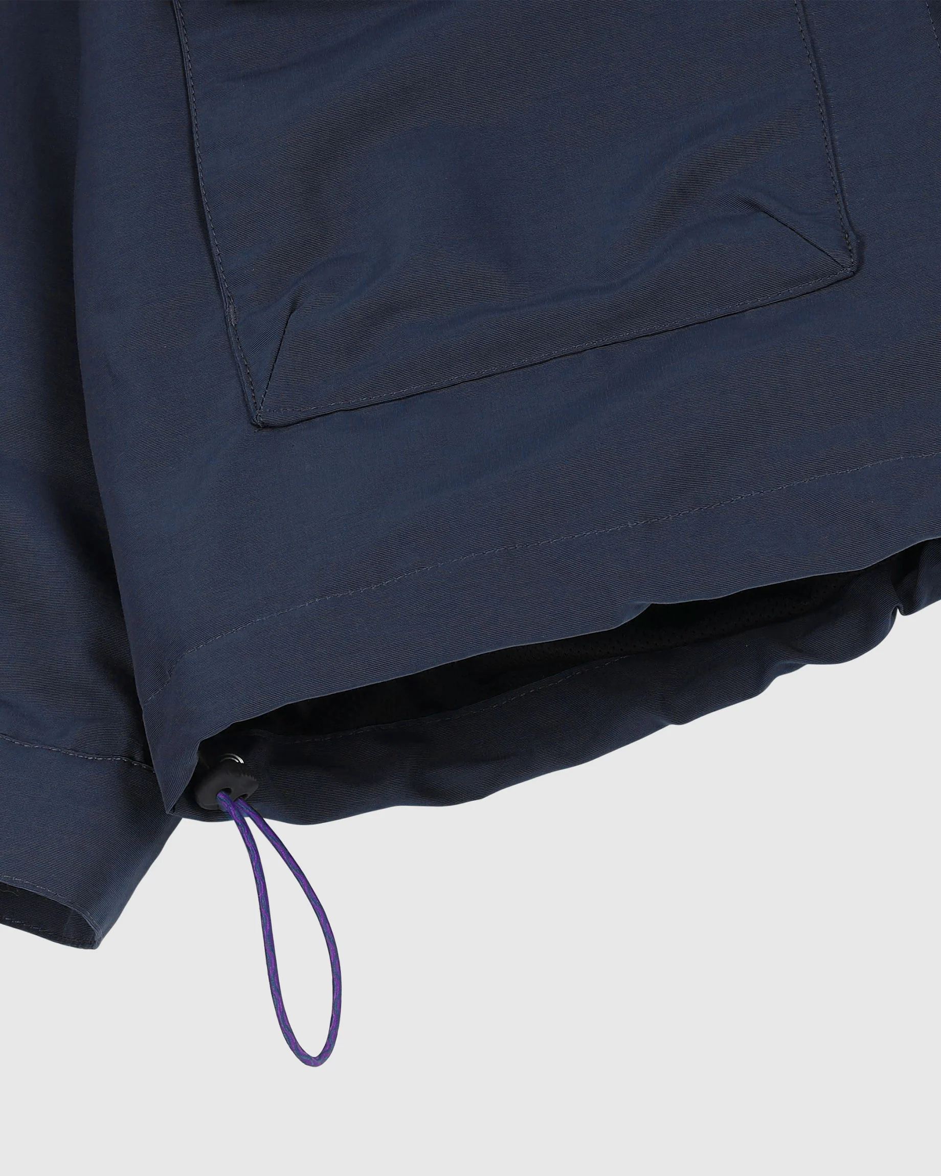 Boxy Swing Jacket - Water Repellent Nylon - Navy - Image 4