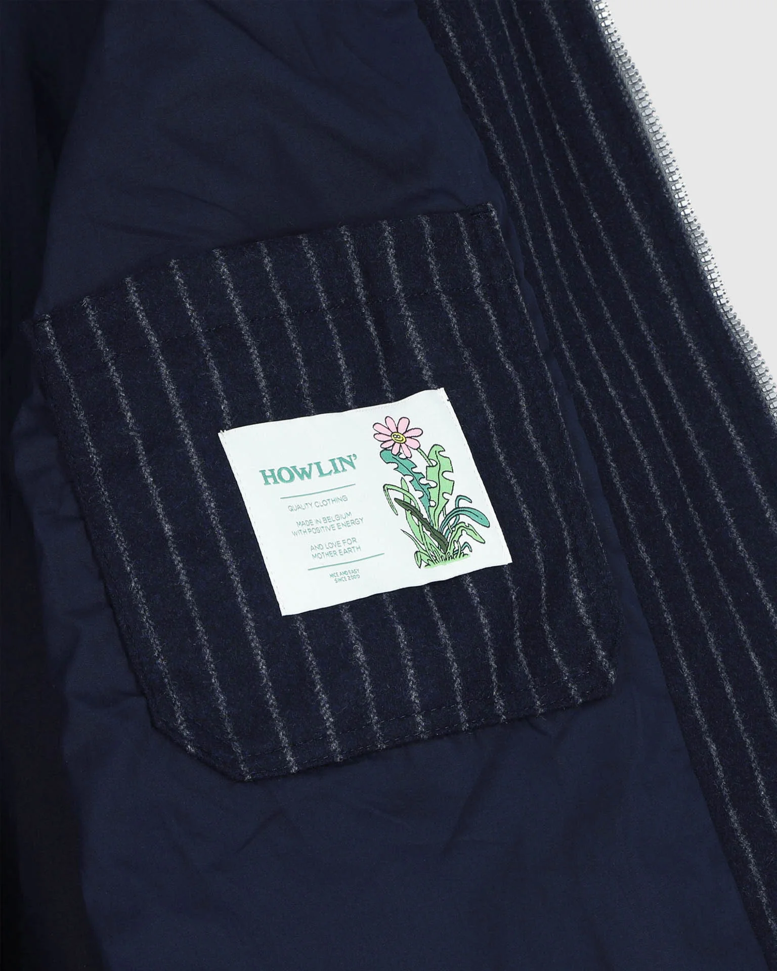 Boxy Swing Jacket - Wool - Striped - Image 6