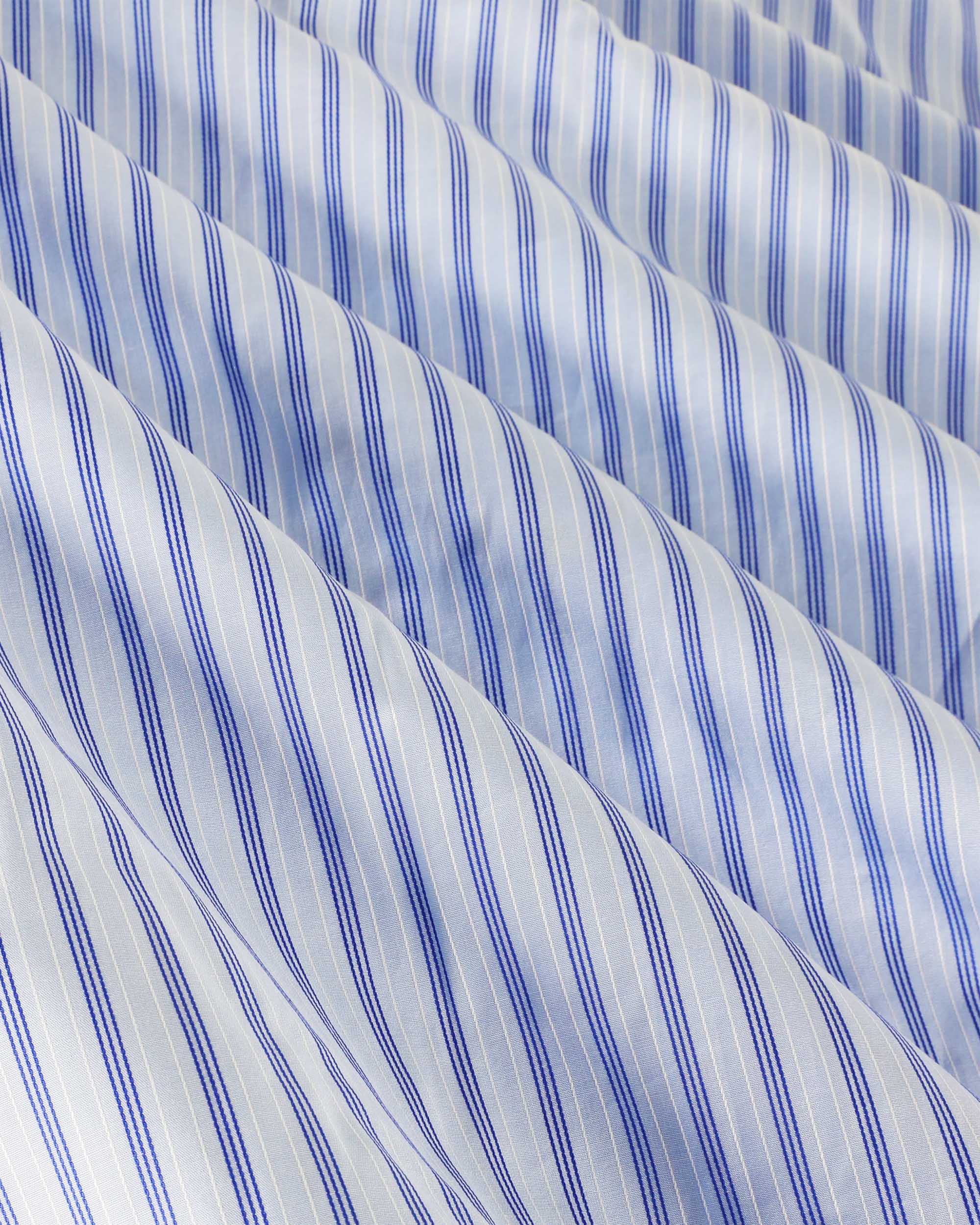 Cocktail D’Amore Shirt - Fine Stripes - Multi Blue - Image 4