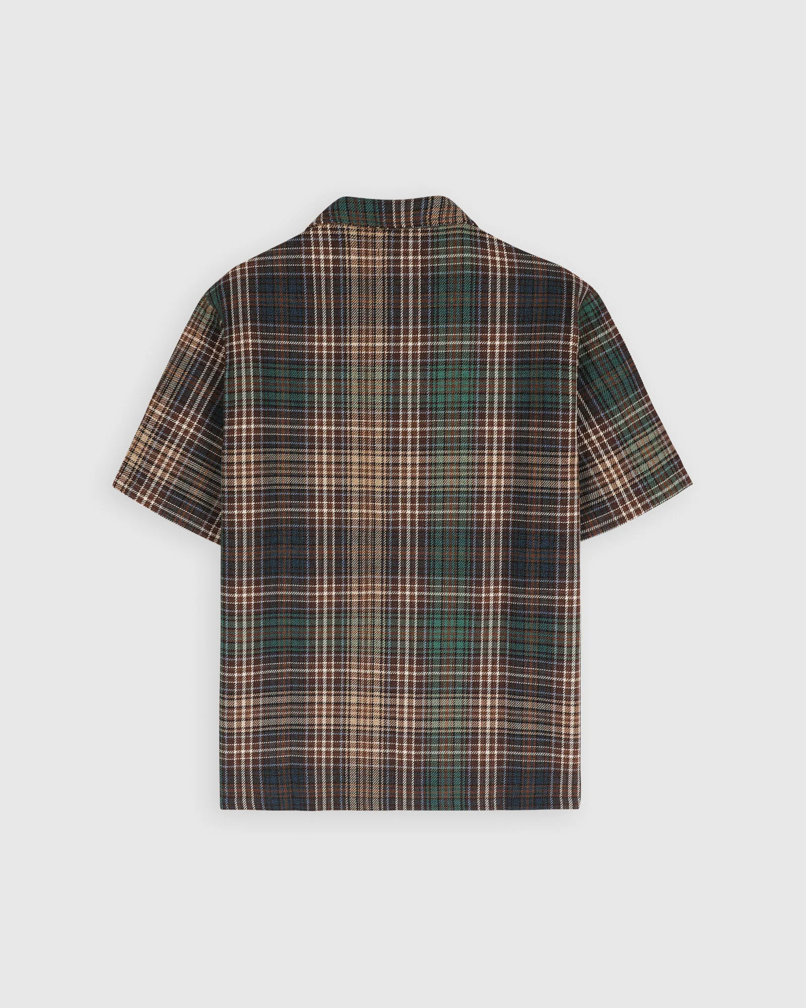 Cocktail Shirt - Japanese Twill Check - Brown - Image 6