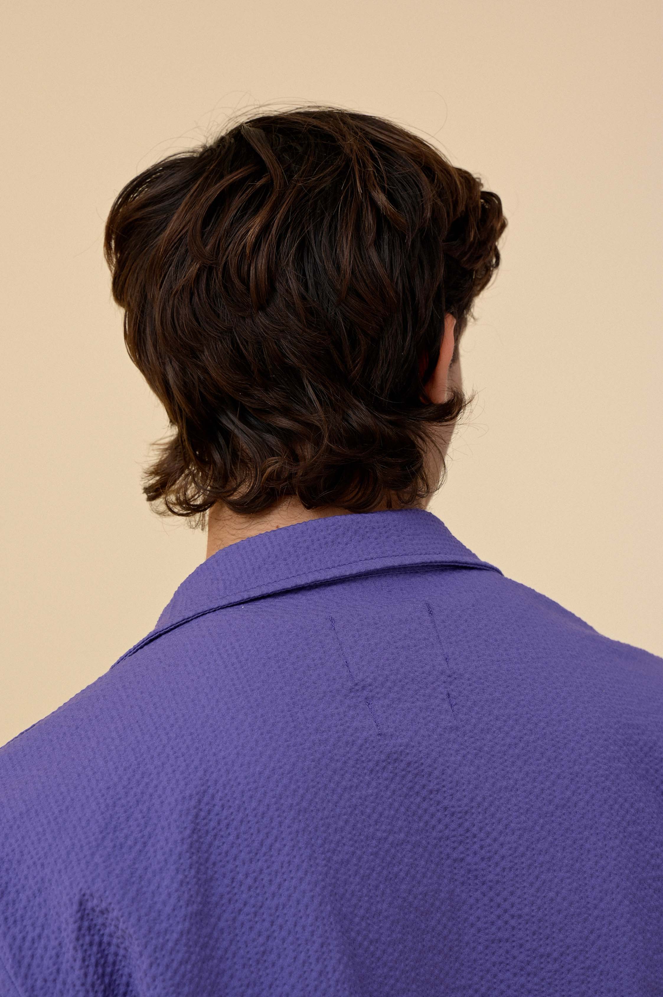 Cocktail Shirt - Purple Seersucker - Image 7