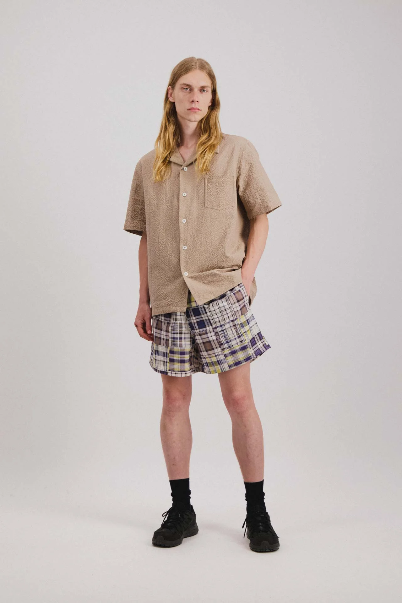 Cocktail Shirt - Seersucker - Biscuit - Image 4