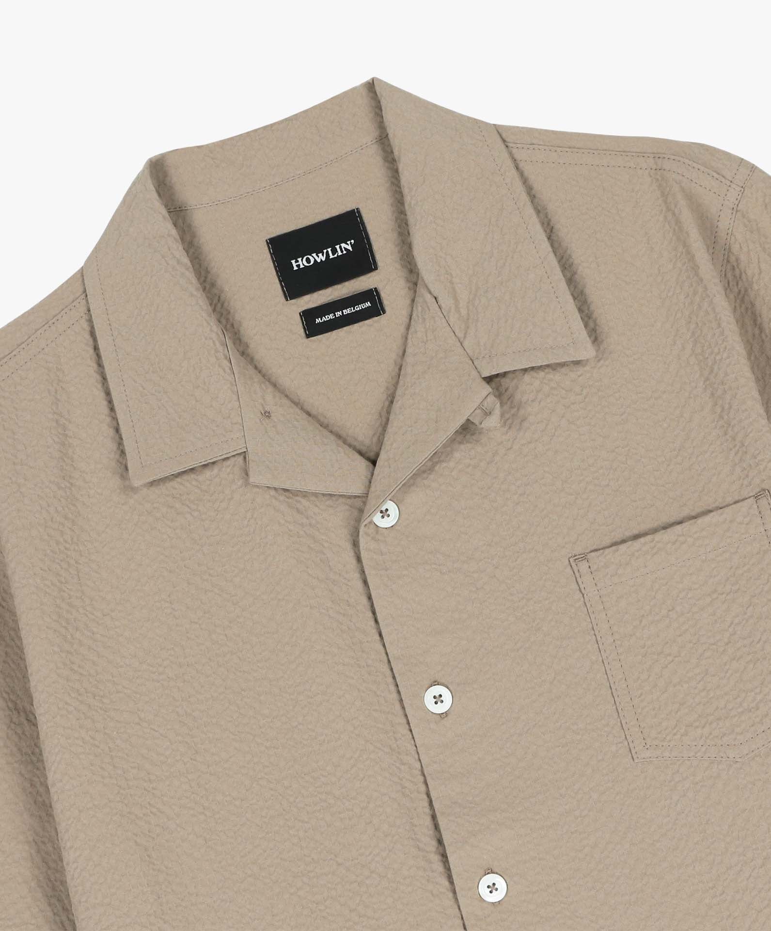 Cocktail Shirt - Seersucker - Biscuit - Image 6