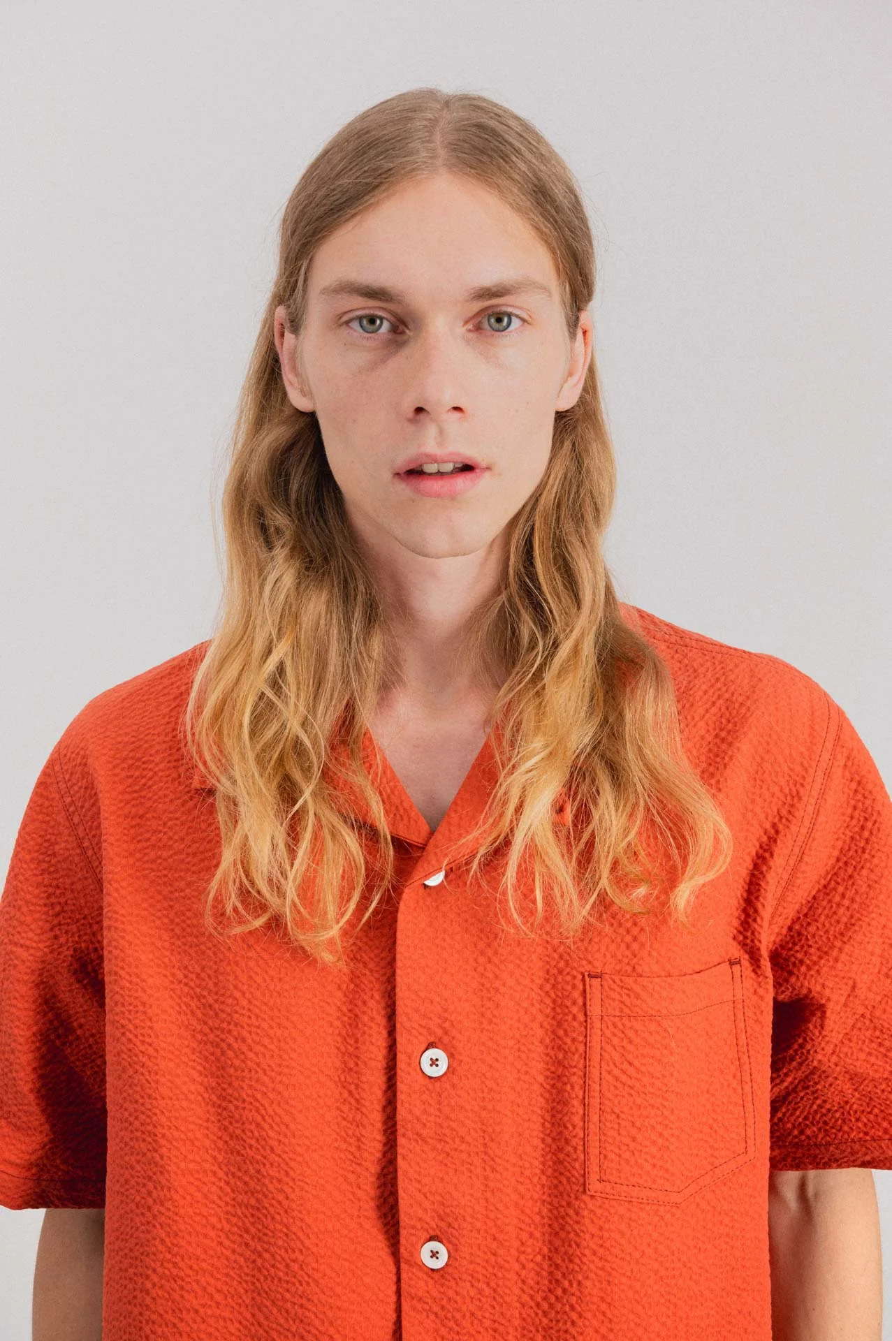 Cocktail Shirt - Seersucker - Red - Image 5