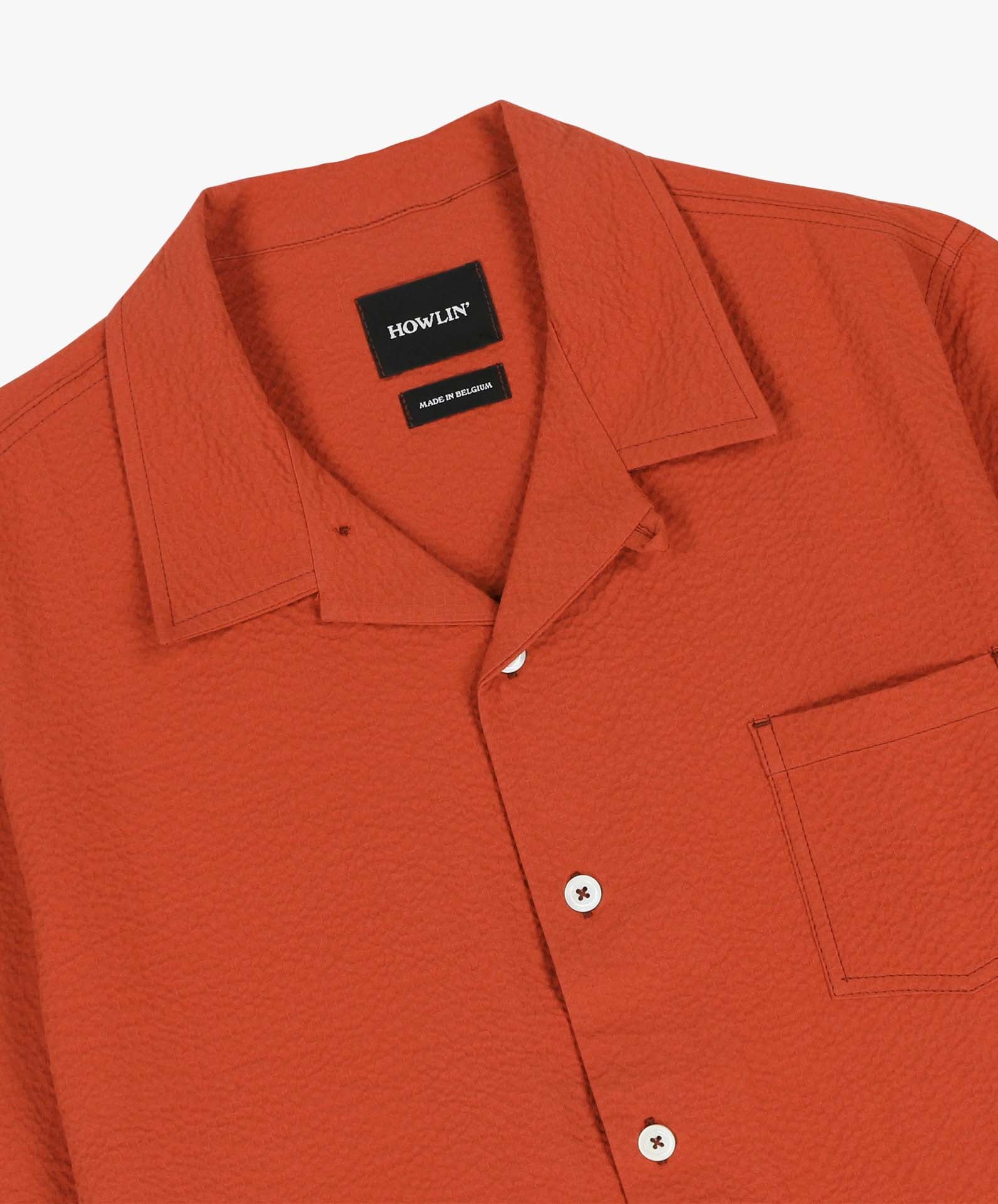 Cocktail Shirt - Seersucker - Red - Image 7