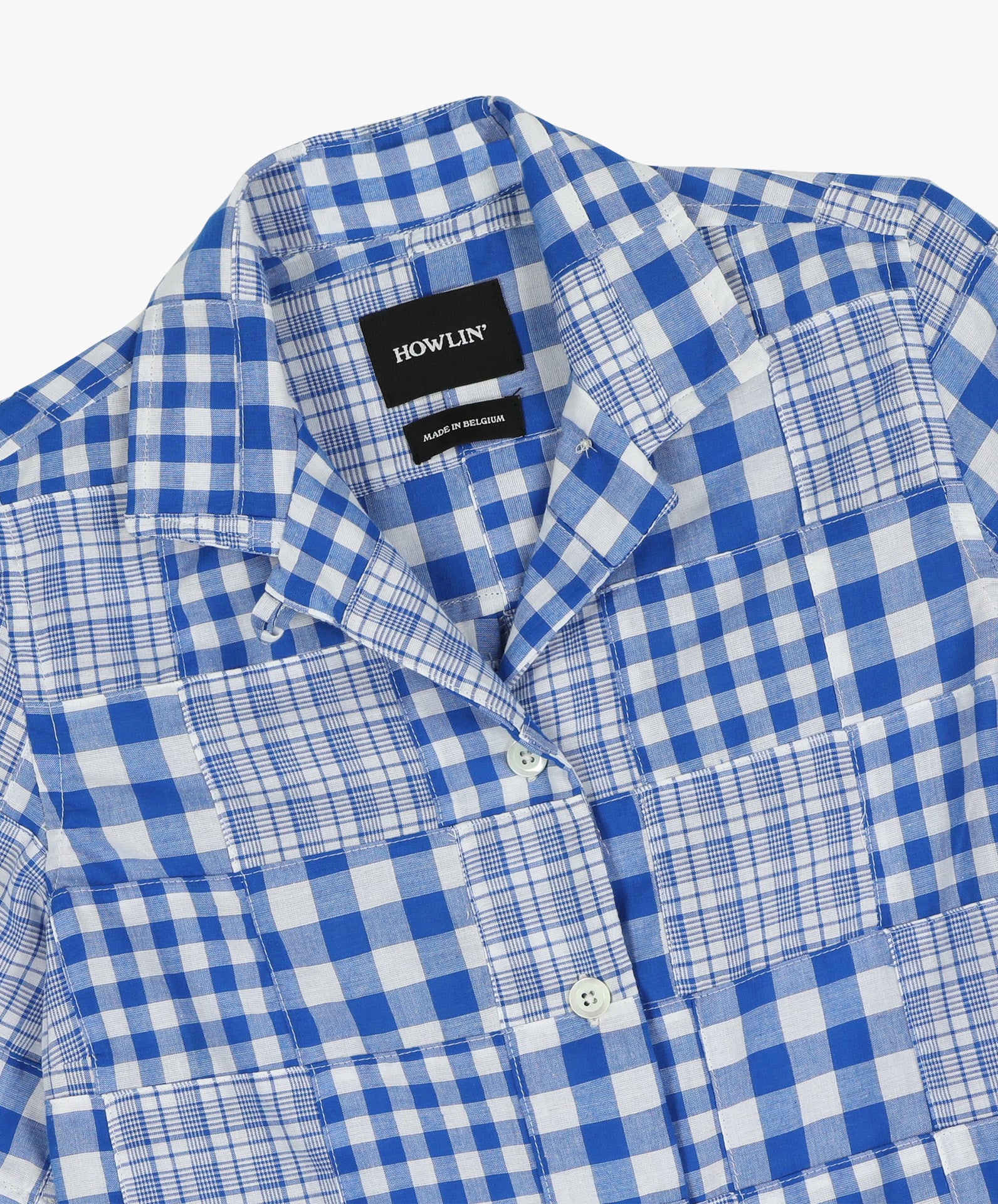 Cocktails For The Girls Please Shirt - Blue Madras Patchwork (Women) - Image 6
