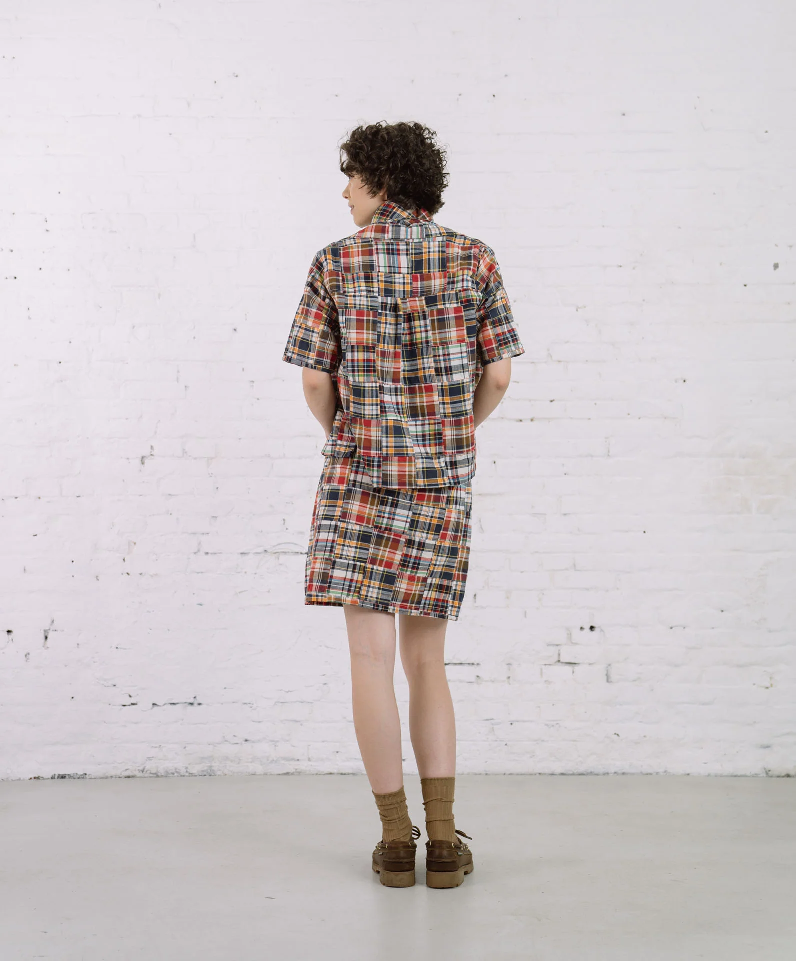 Cocktails For The Girls Please Shirt - Multi Madras Patchwork (Women) - Image 3
