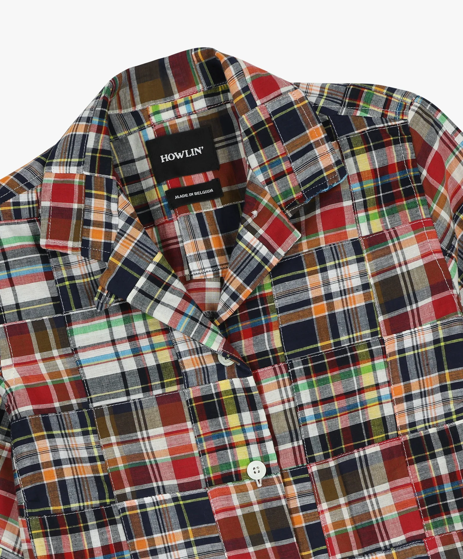 Cocktails For The Girls Please Shirt - Multi Madras Patchwork (Women) - Image 5
