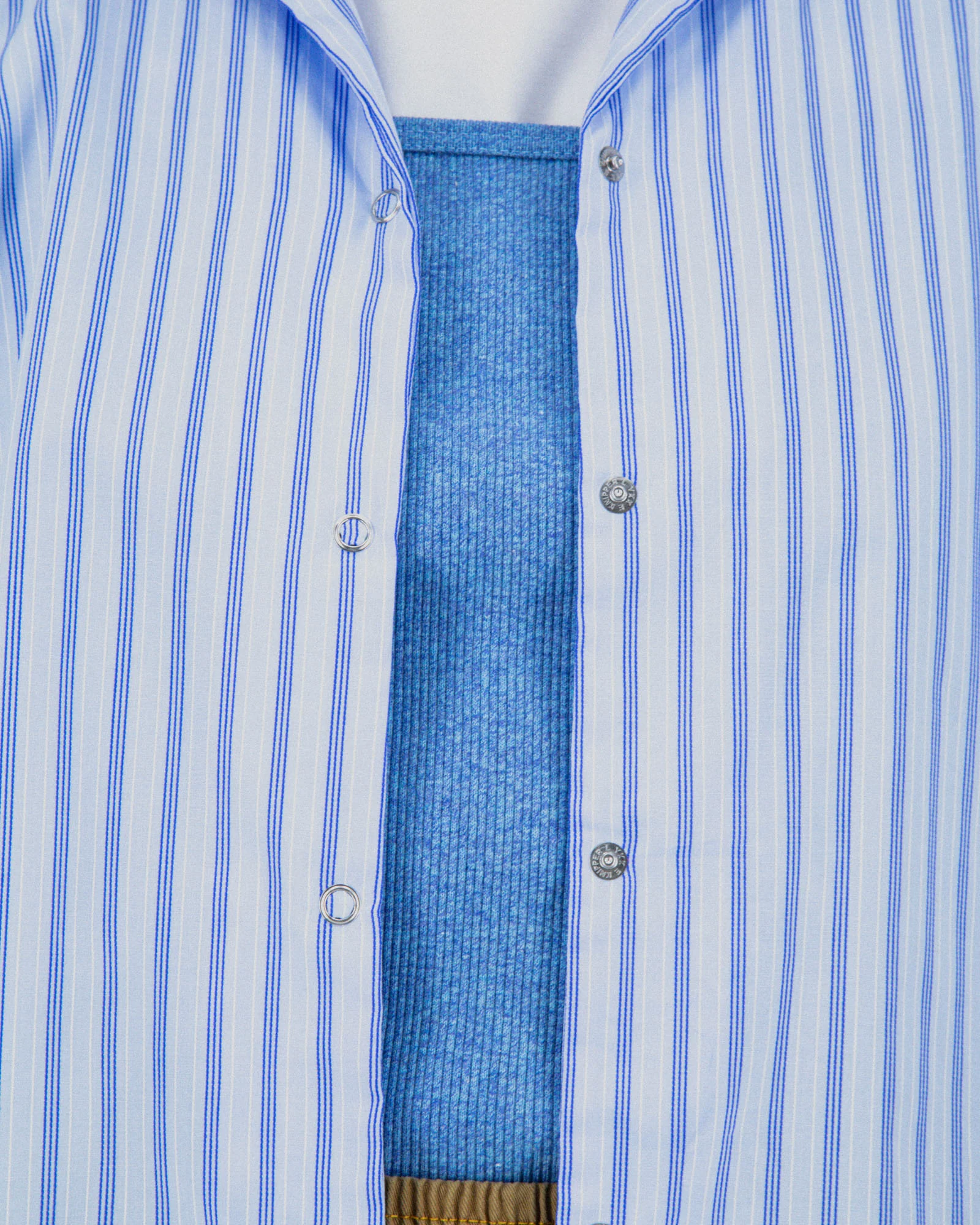 Cocktails For The Girls shirt - Fine Stripes - Multi Blue (Women) - Image 5