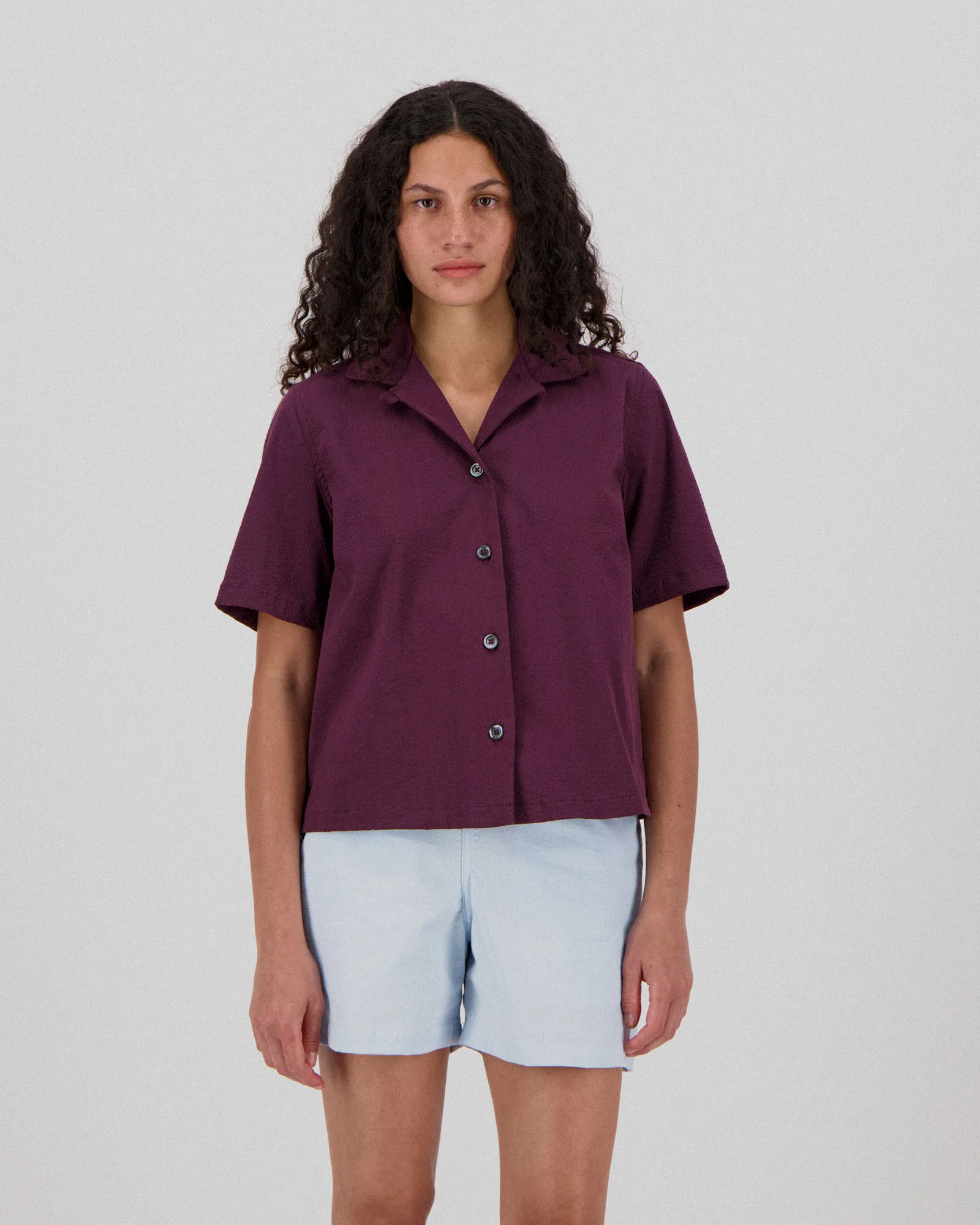 Cocktails For The Girls shirt - Seersucker - Burgundy (Women) - Image 2