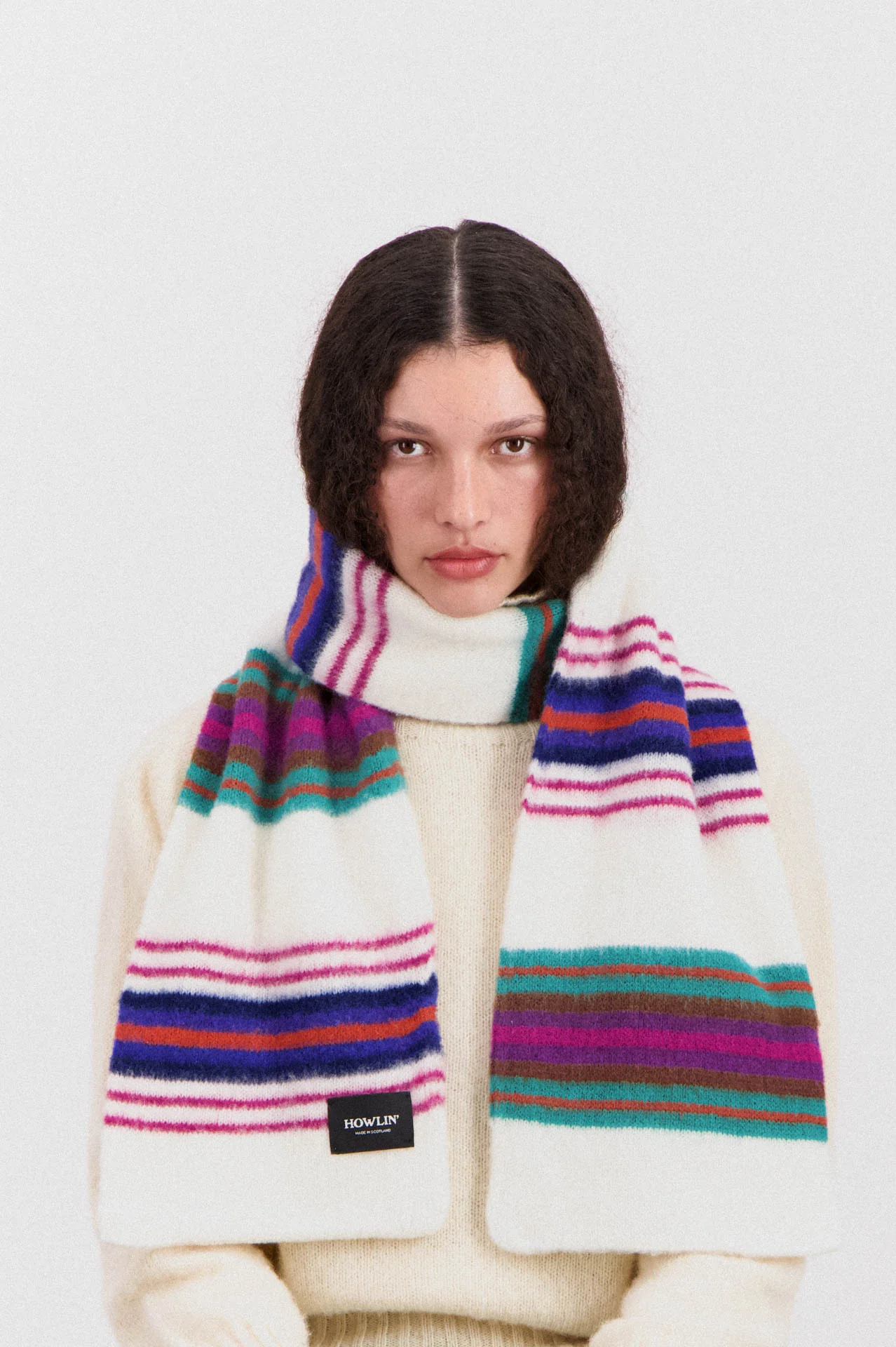 College Fun Scarf - Ecru - Image 3