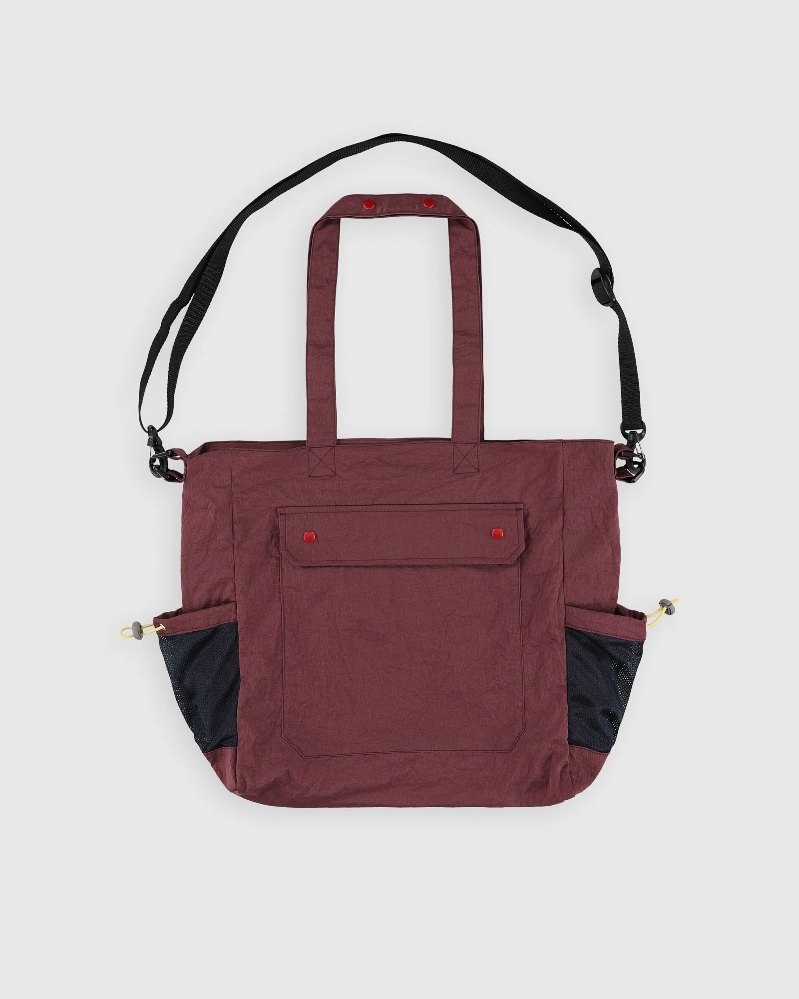 Cosmic Bag - Grungy Japanese Nylon Twill - Burgundy - Image 4