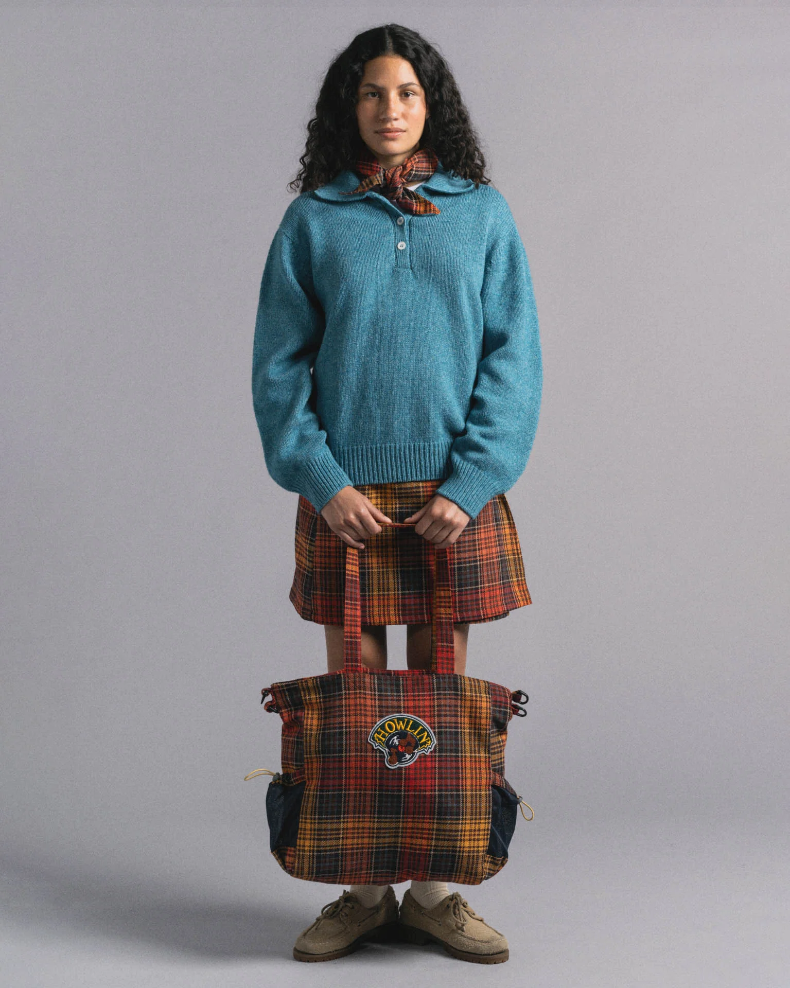 Cosmic Bag - Japanese Twill Check - Spaced Up - Image 4