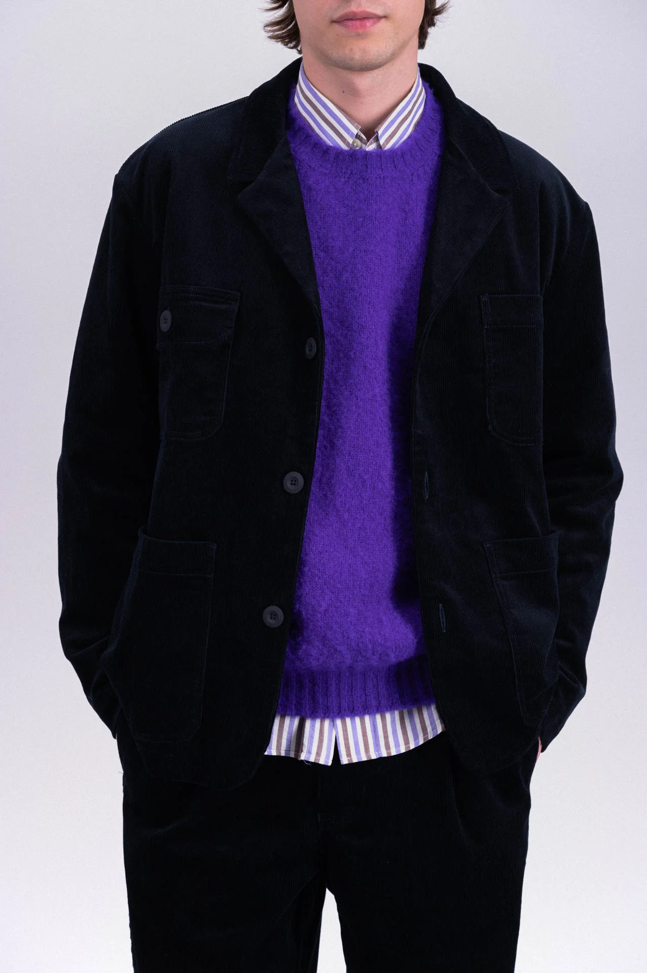 Cosmic Blazer Deluxe - Corduroy - Dark Navy - Image 3