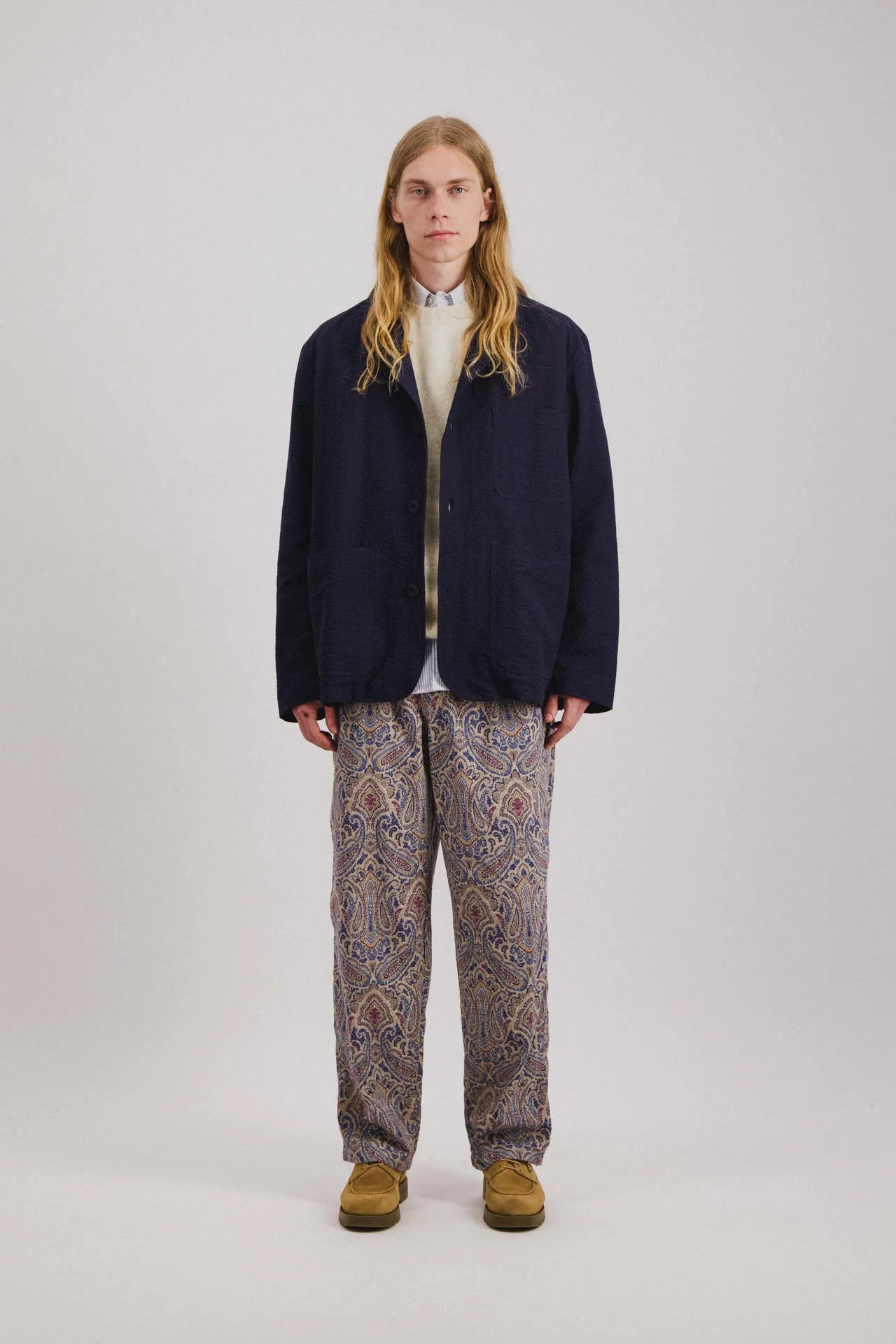 Cosmic Blazer - Seersucker - Navy - Image 3