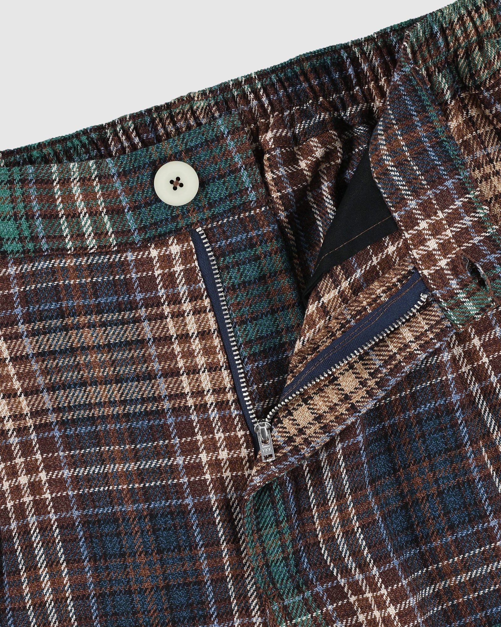 Cosmic Pants - Japanese Twill Check - Brown - Image 3