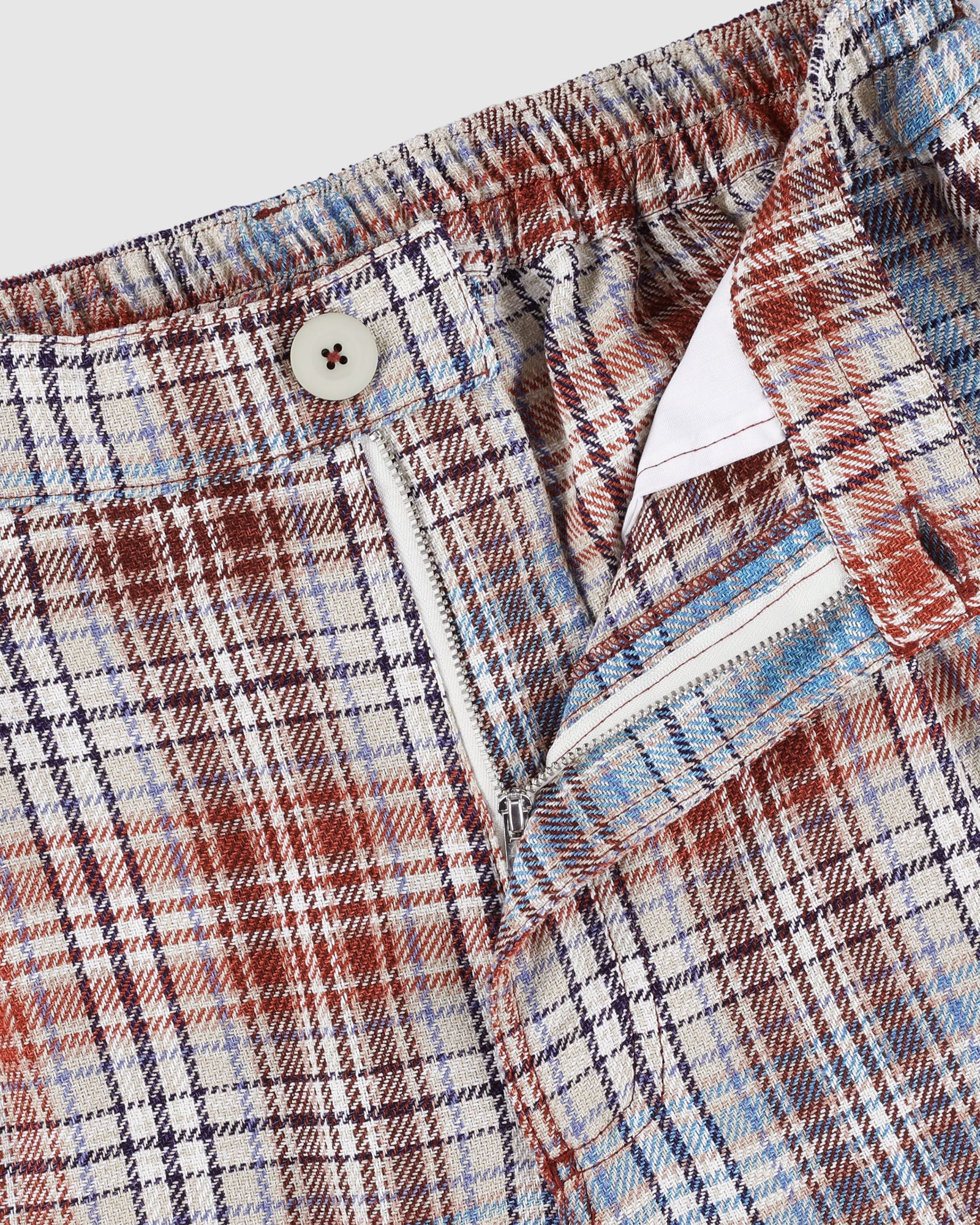 Cosmic Pants - Japanese Twill Check - Sand - Image 5