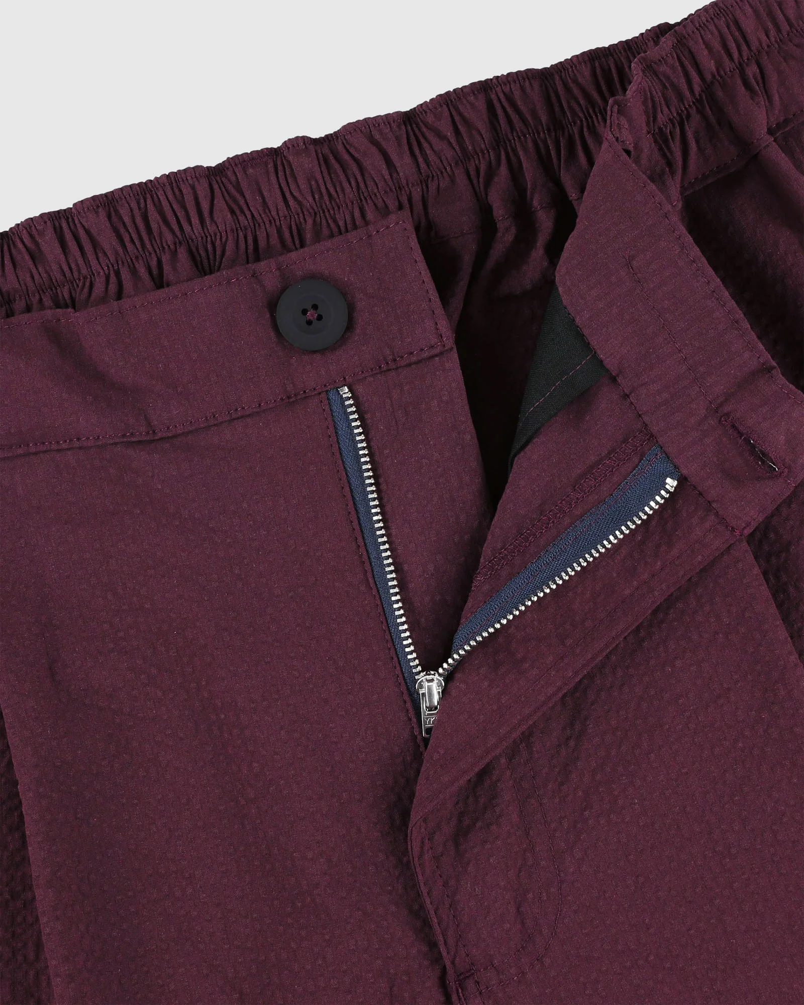 Cosmic Pants - Seersucker - Burgundy - Image 5