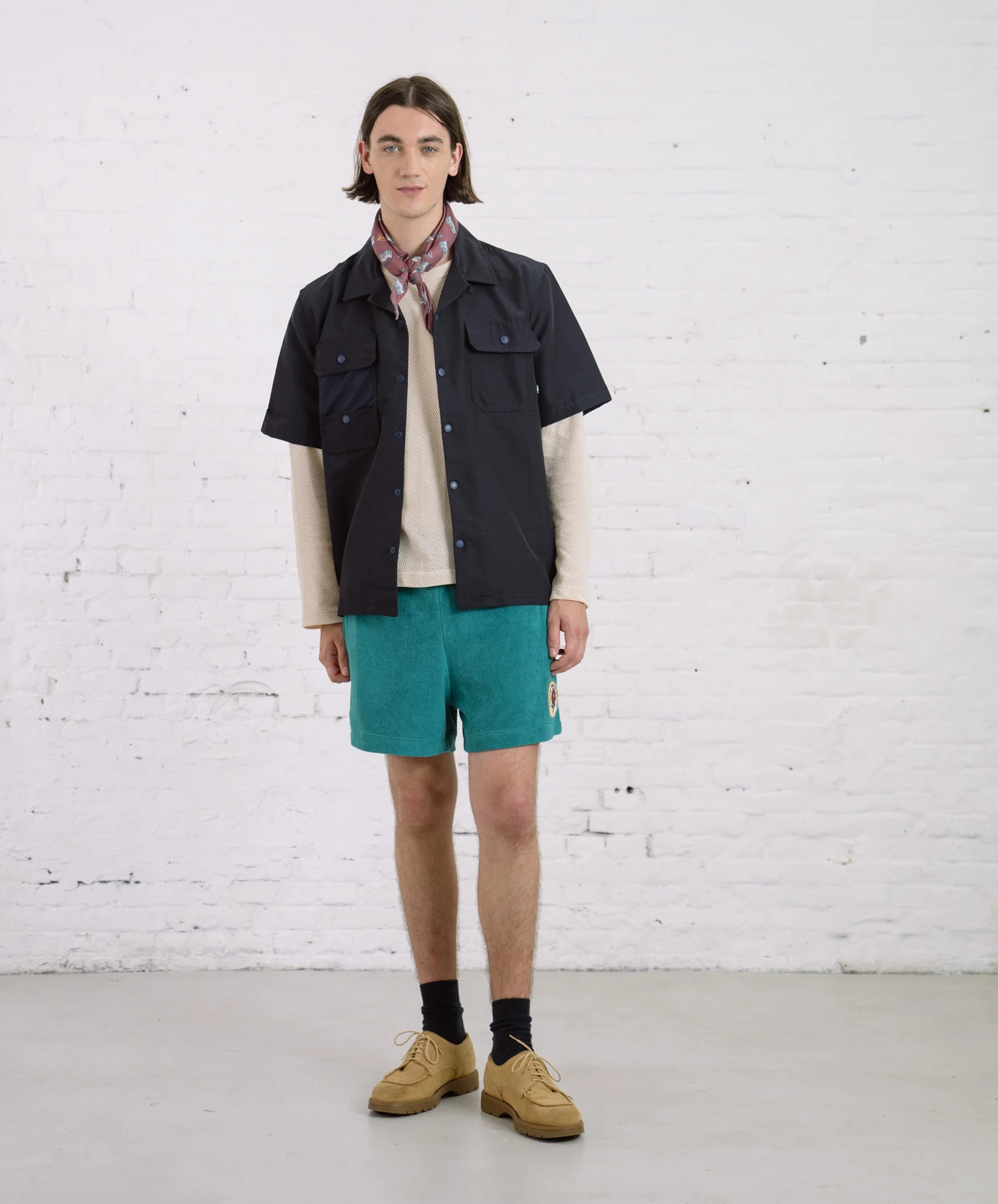 Cosmic Safari Shirt - Navy Water Repellent Nylon - Image 2