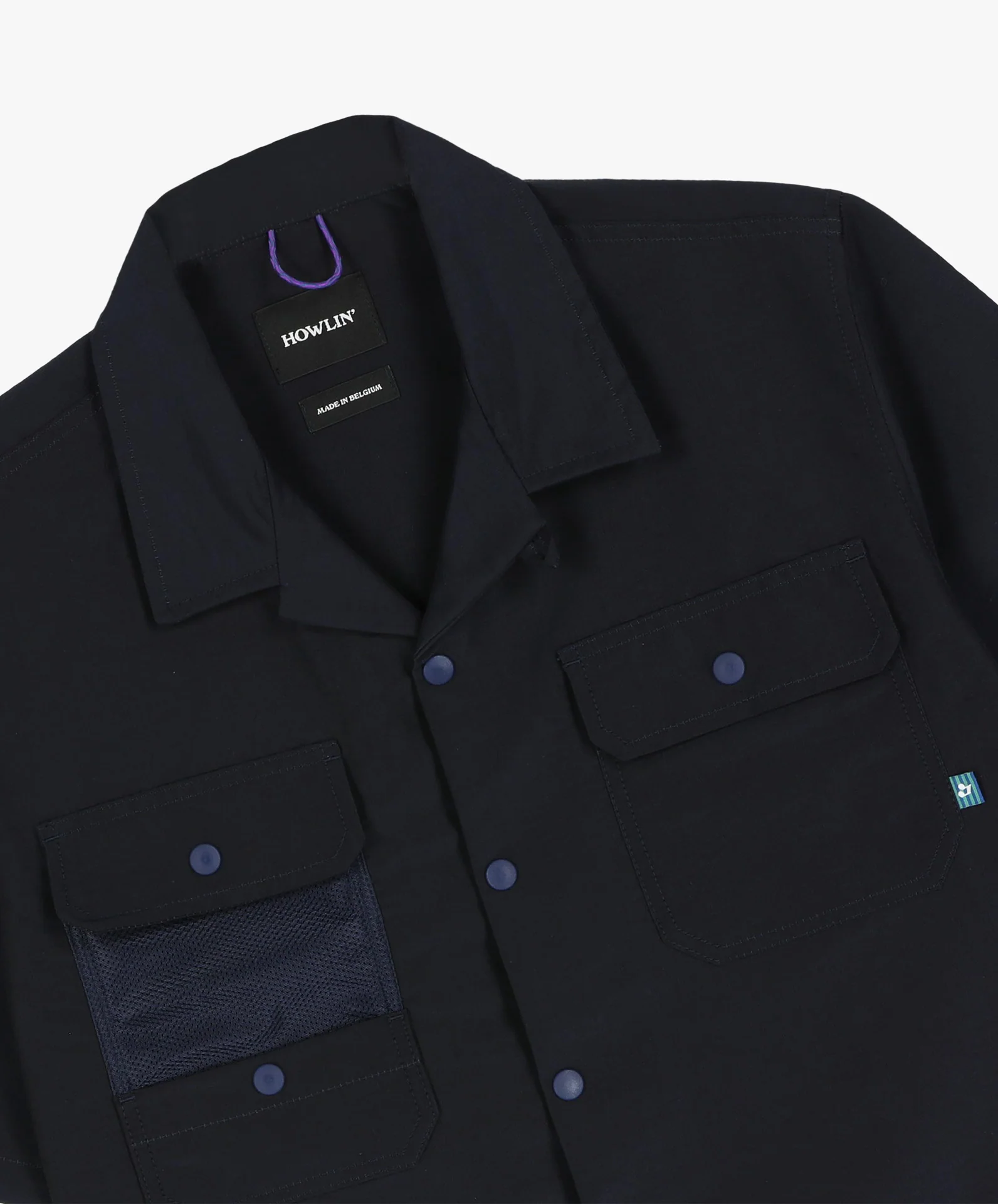 Cosmic Safari Shirt - Navy Water Repellent Nylon - Image 5